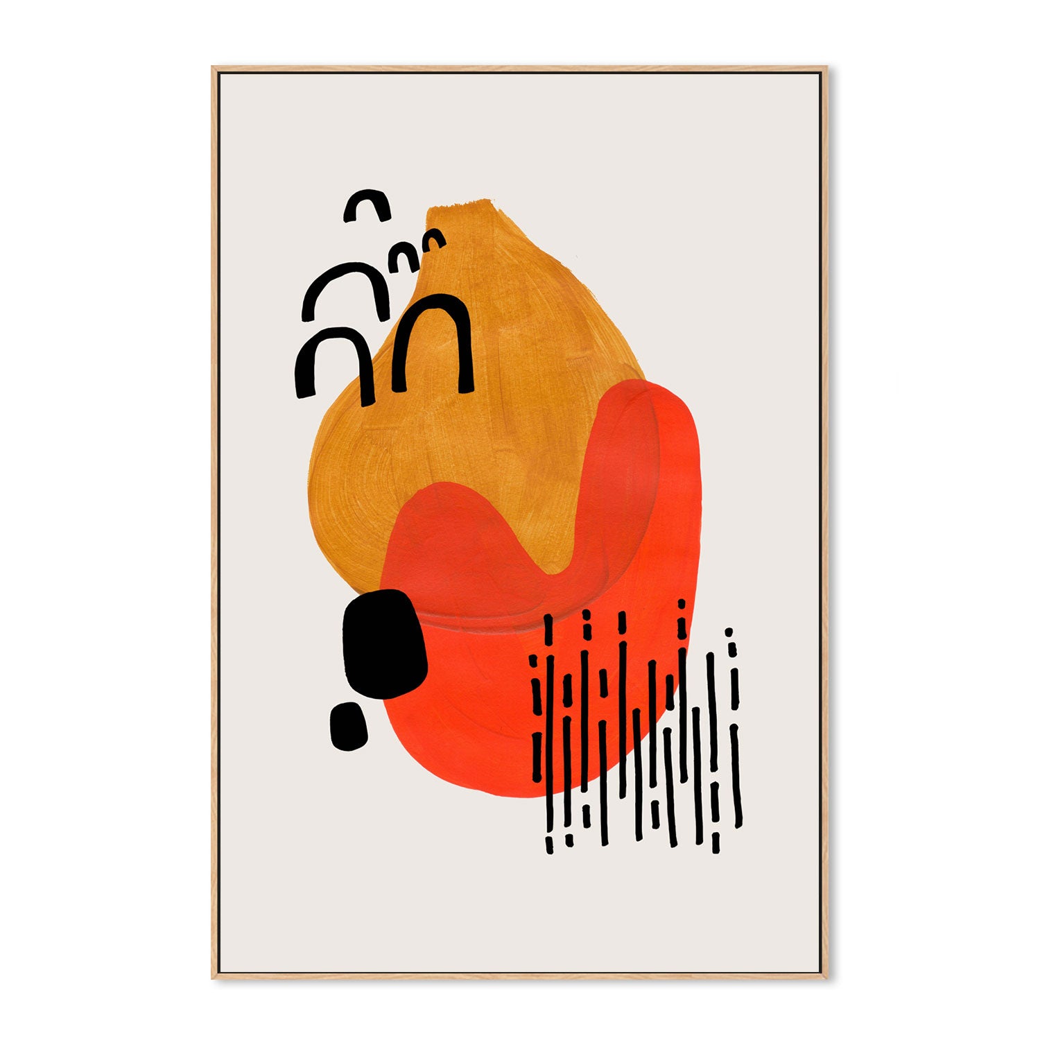 wall-art-print-canvas-poster-framed-Midcentury Kiss , By Ejaaz Haniff-GIOIA-WALL-ART