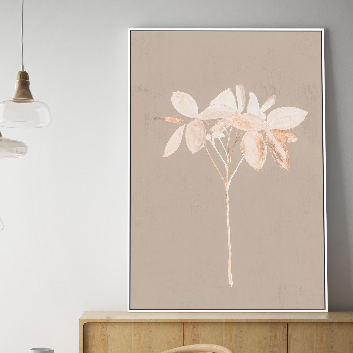wall-art-print-canvas-poster-framed-Midnight Afterglow, Mocha Tone , By Flora B-2