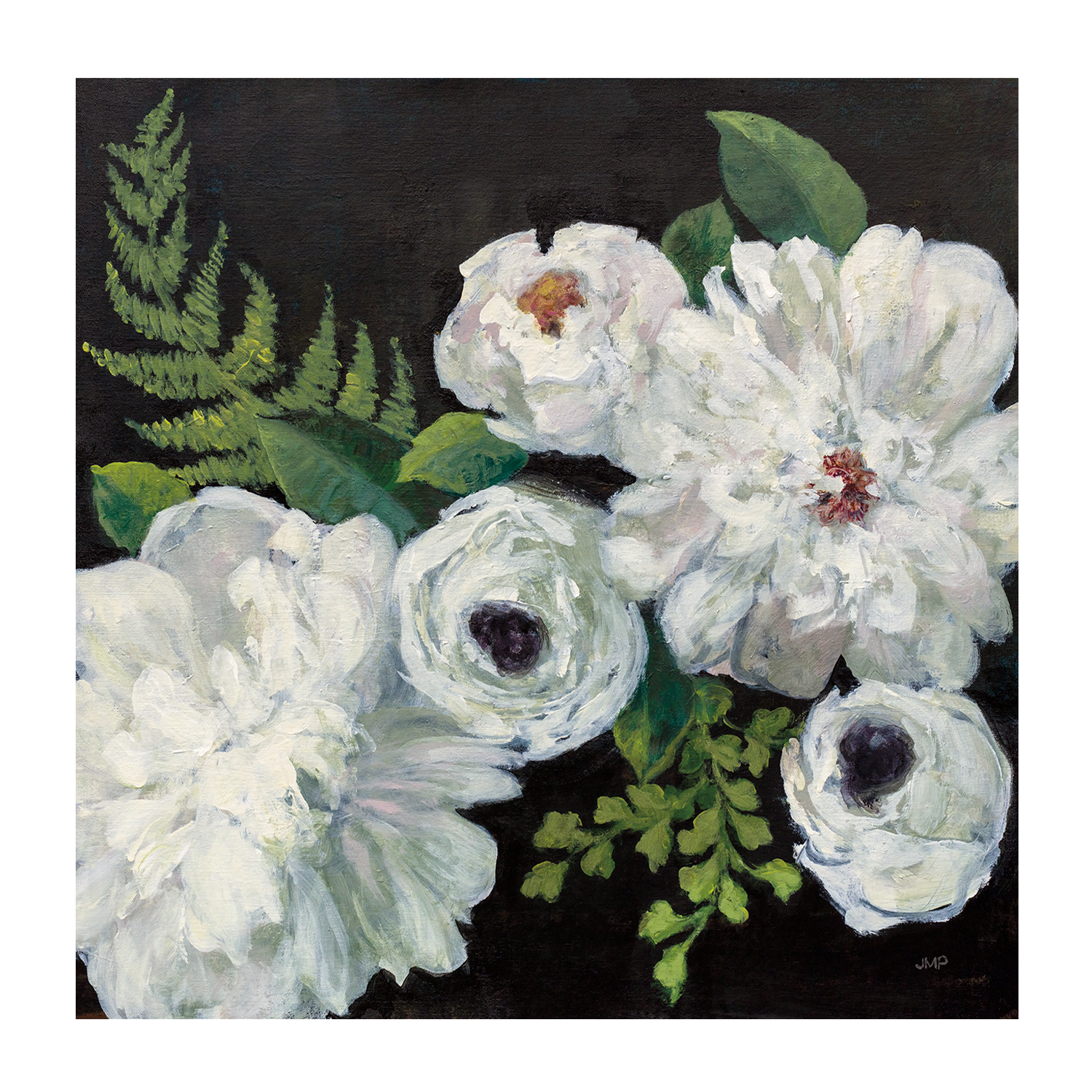 wall-art-print-canvas-poster-framed-Midnight Bouquet, Style A , By Julia Contacessi-GIOIA-WALL-ART