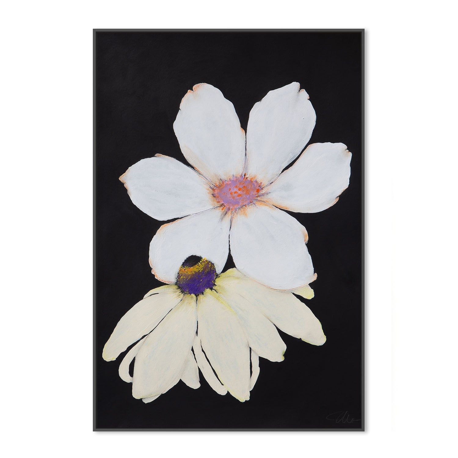 wall-art-print-canvas-poster-framed-Midnight Florals, Style A , By Filippoloco-3