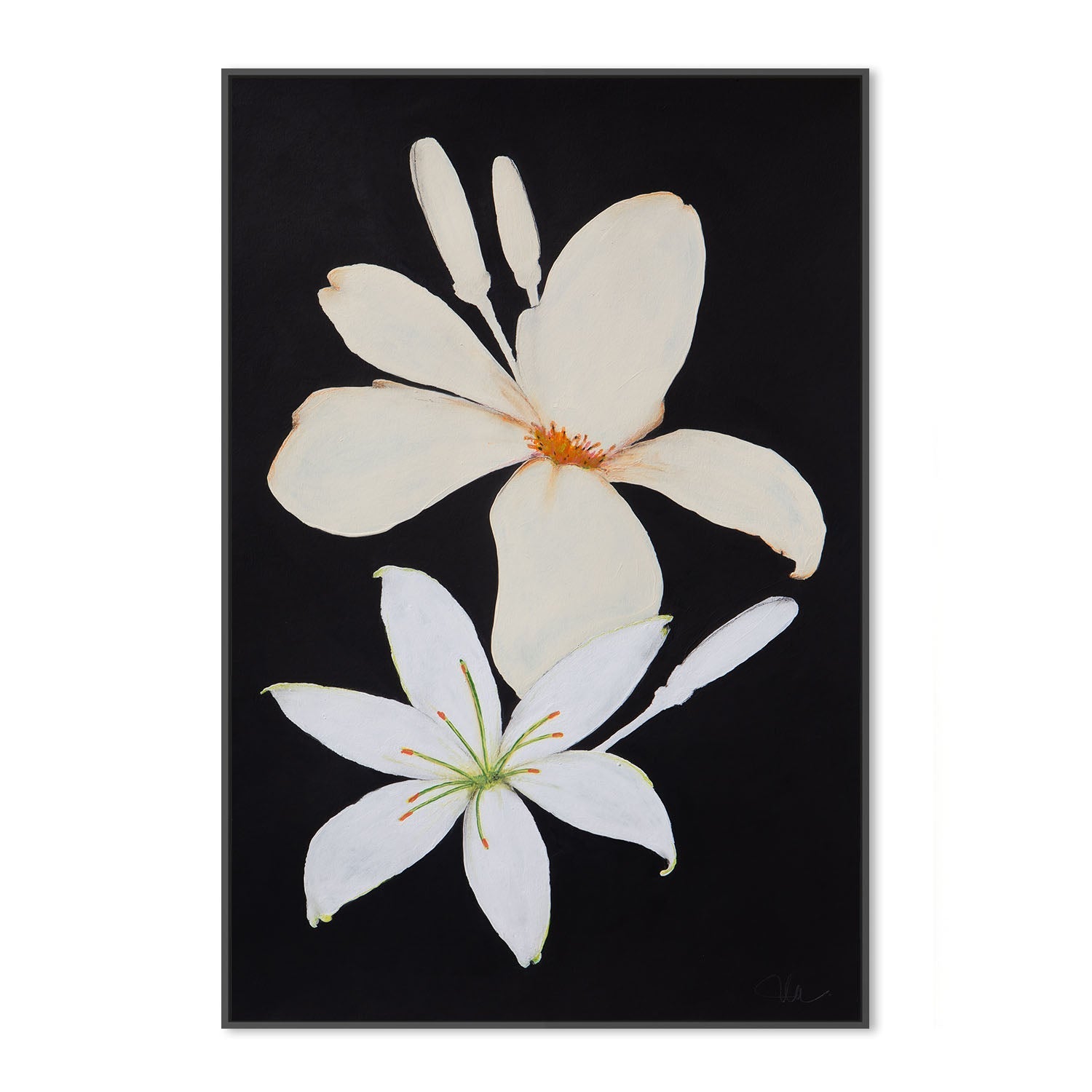 wall-art-print-canvas-poster-framed-Midnight Florals, Style B , By Filippoloco-3