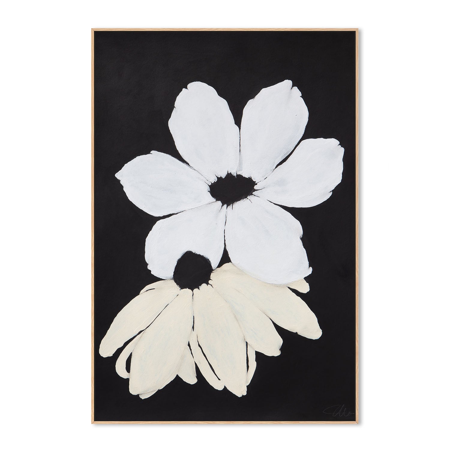 wall-art-print-canvas-poster-framed-Midnight Florals, Style C , By Filippoloco-4