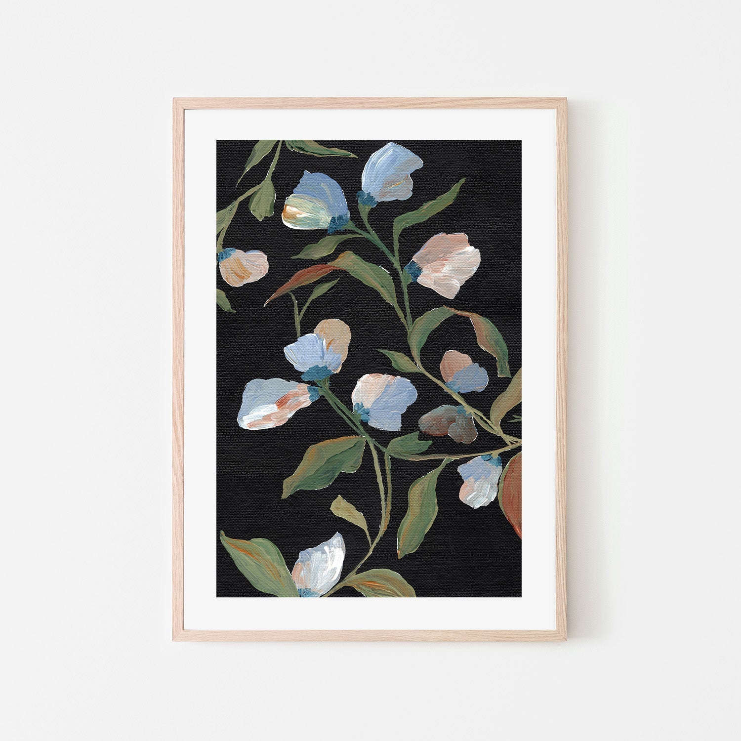 wall-art-print-canvas-poster-framed-Midnight Floras , By Nikita Jariwala-6