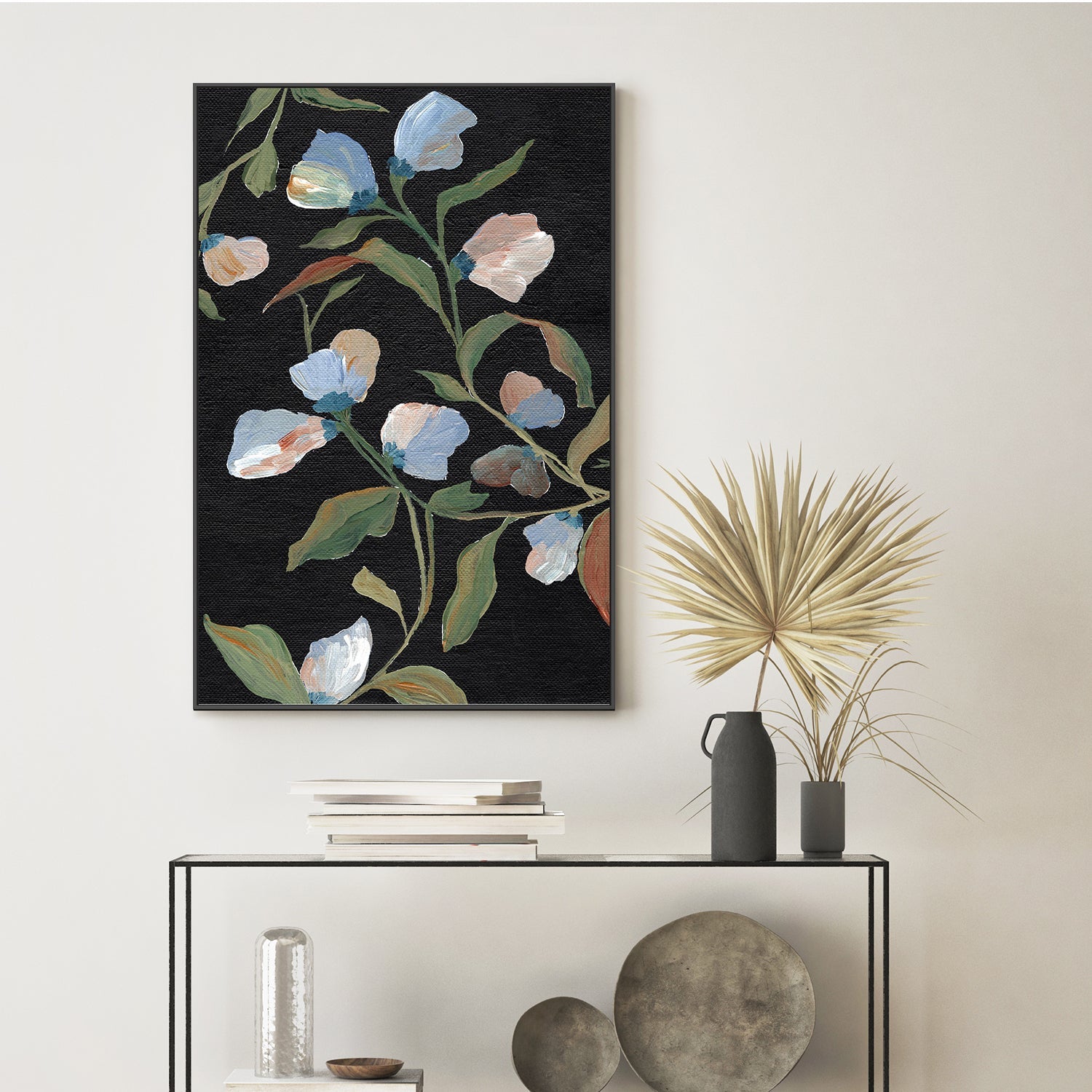 wall-art-print-canvas-poster-framed-Midnight Floras , By Nikita Jariwala-7