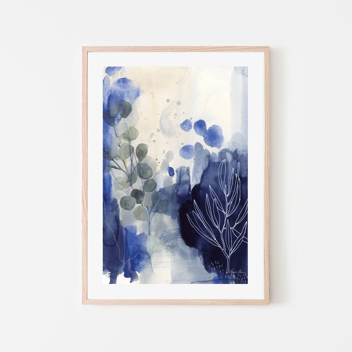 wall-art-print-canvas-poster-framed-Midnight Garden-by-Laura Horn-Gioia Wall Art