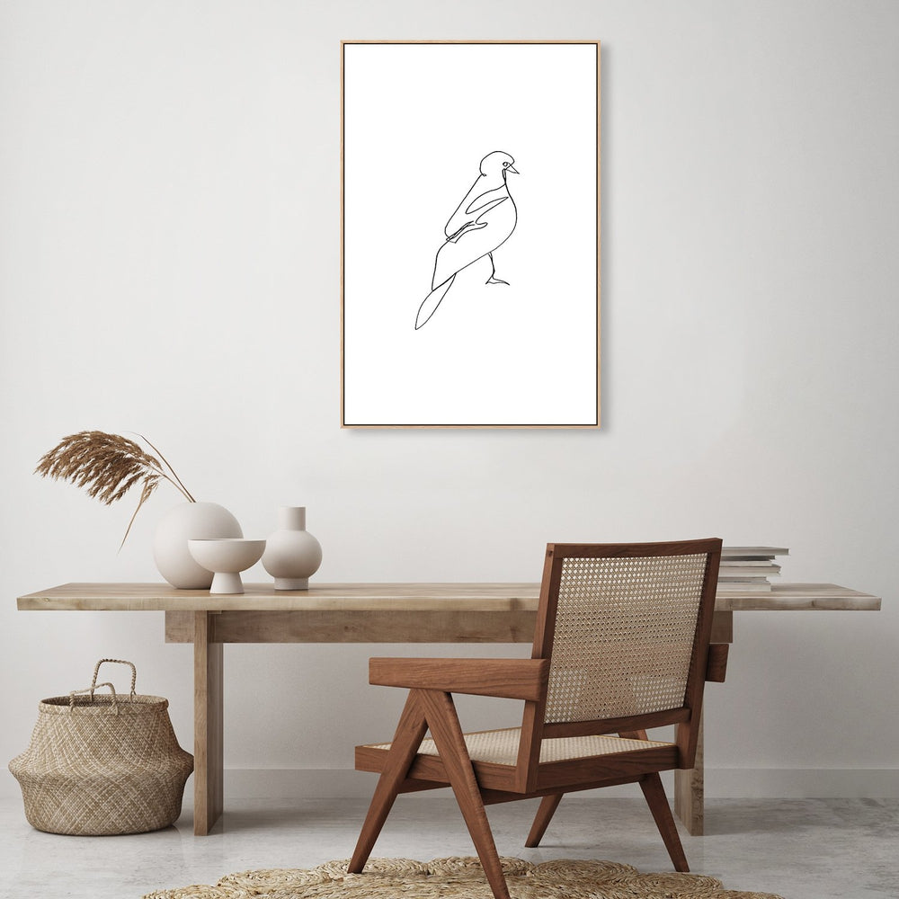 wall-art-print-canvas-poster-framed-Minimal Bird-by-Danushka Abeygoda-Gioia Wall Art