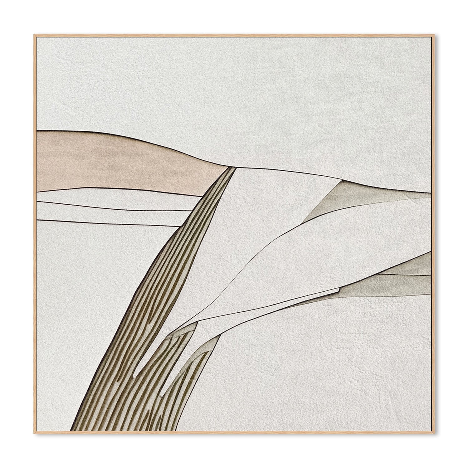 wall-art-print-canvas-poster-framed-Minimal Lines, Style A , By Alma-4