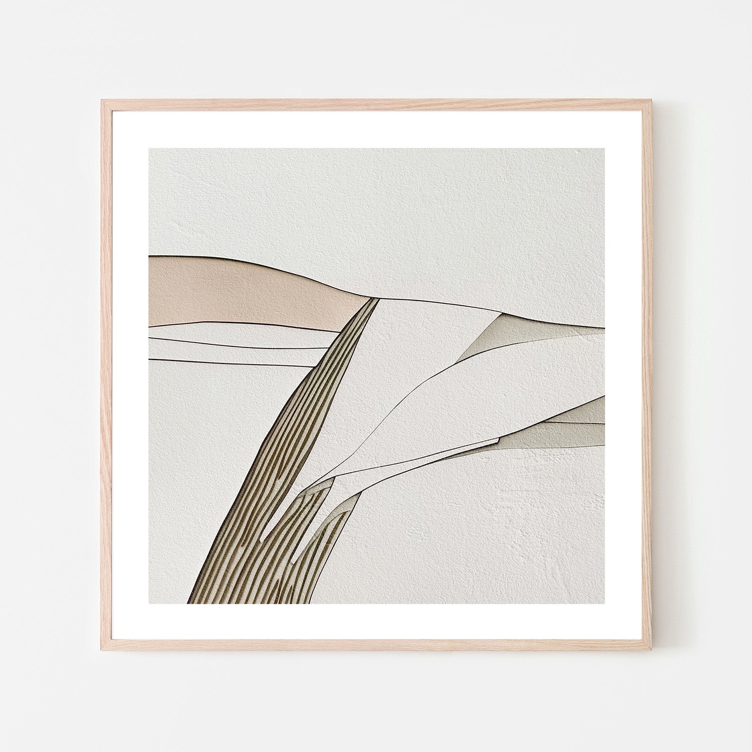 wall-art-print-canvas-poster-framed-Minimal Lines, Style A , By Alma-6