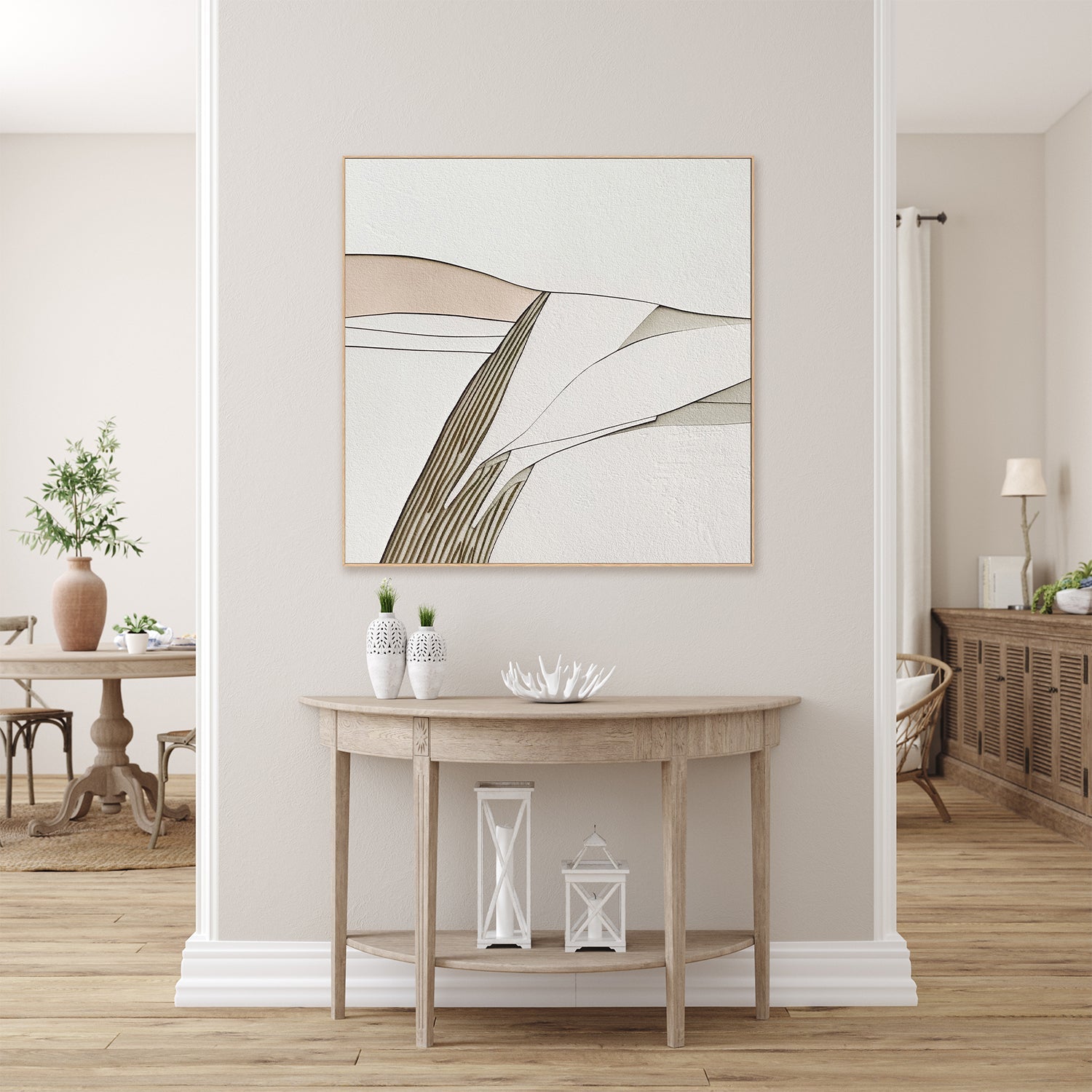 wall-art-print-canvas-poster-framed-Minimal Lines, Style A , By Alma-7
