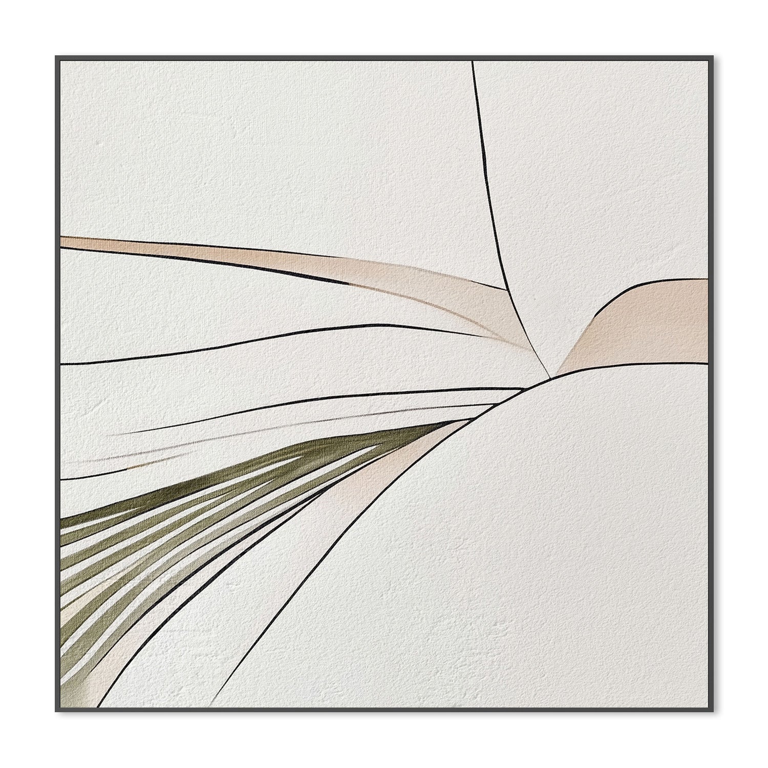wall-art-print-canvas-poster-framed-Minimal Lines, Style B , By Alma-3