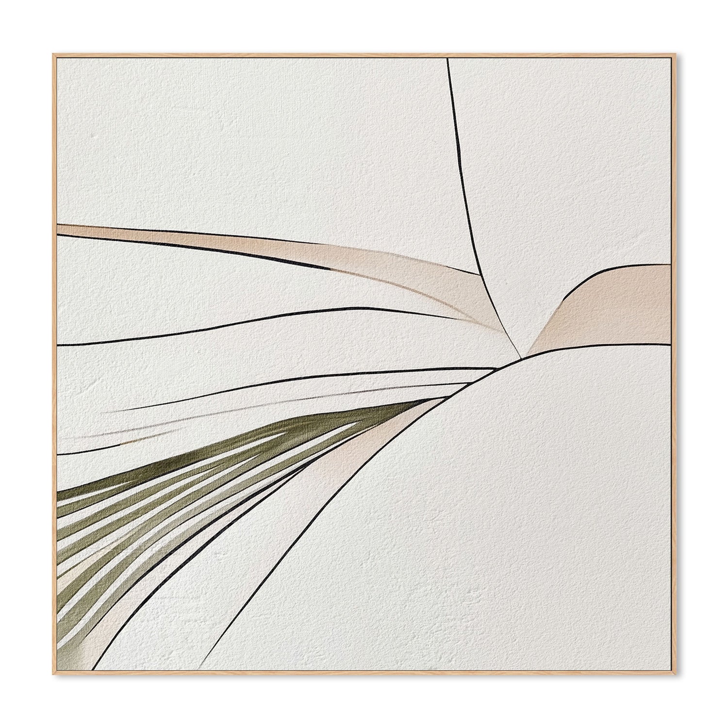 wall-art-print-canvas-poster-framed-Minimal Lines, Style B , By Alma-4