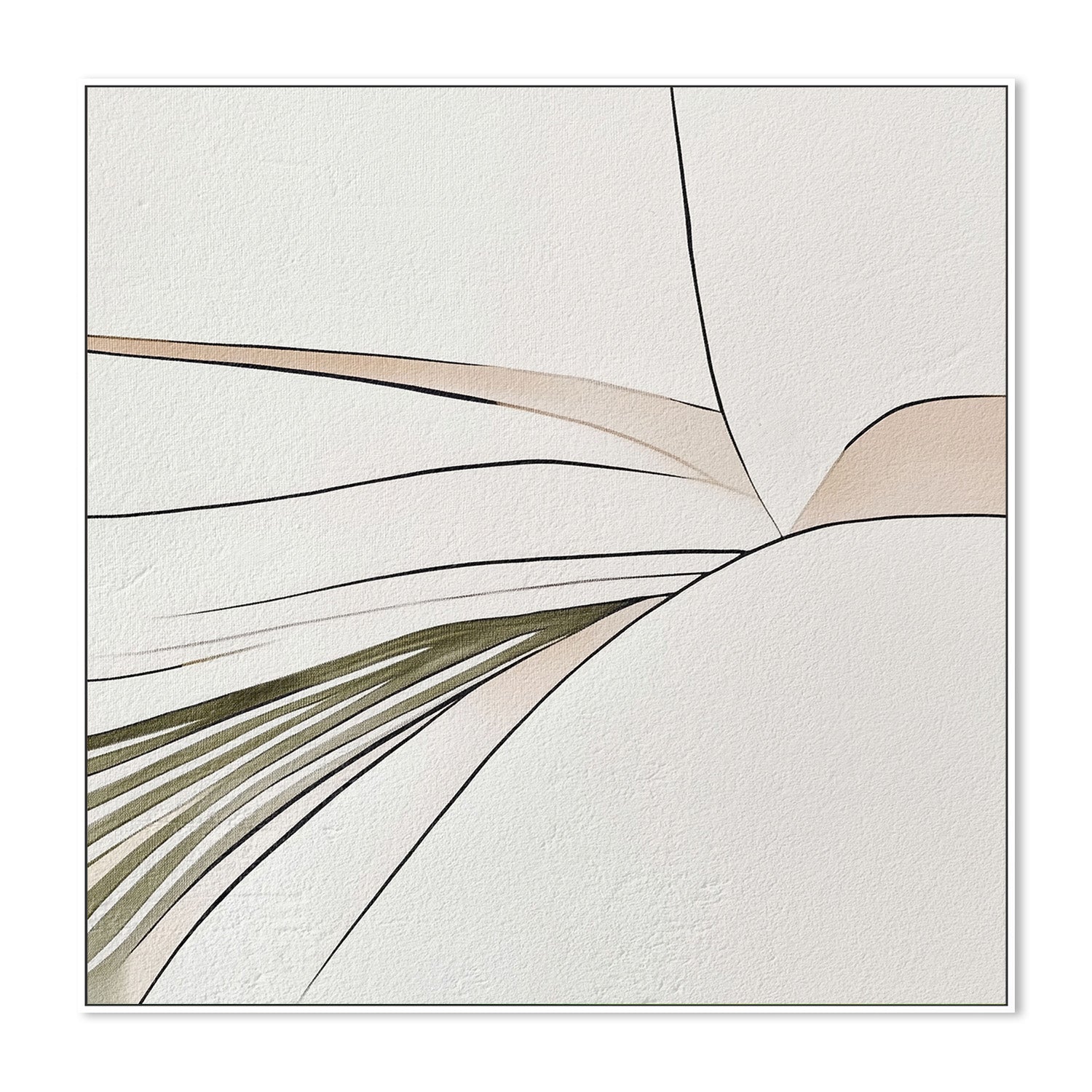 wall-art-print-canvas-poster-framed-Minimal Lines, Style B , By Alma-5