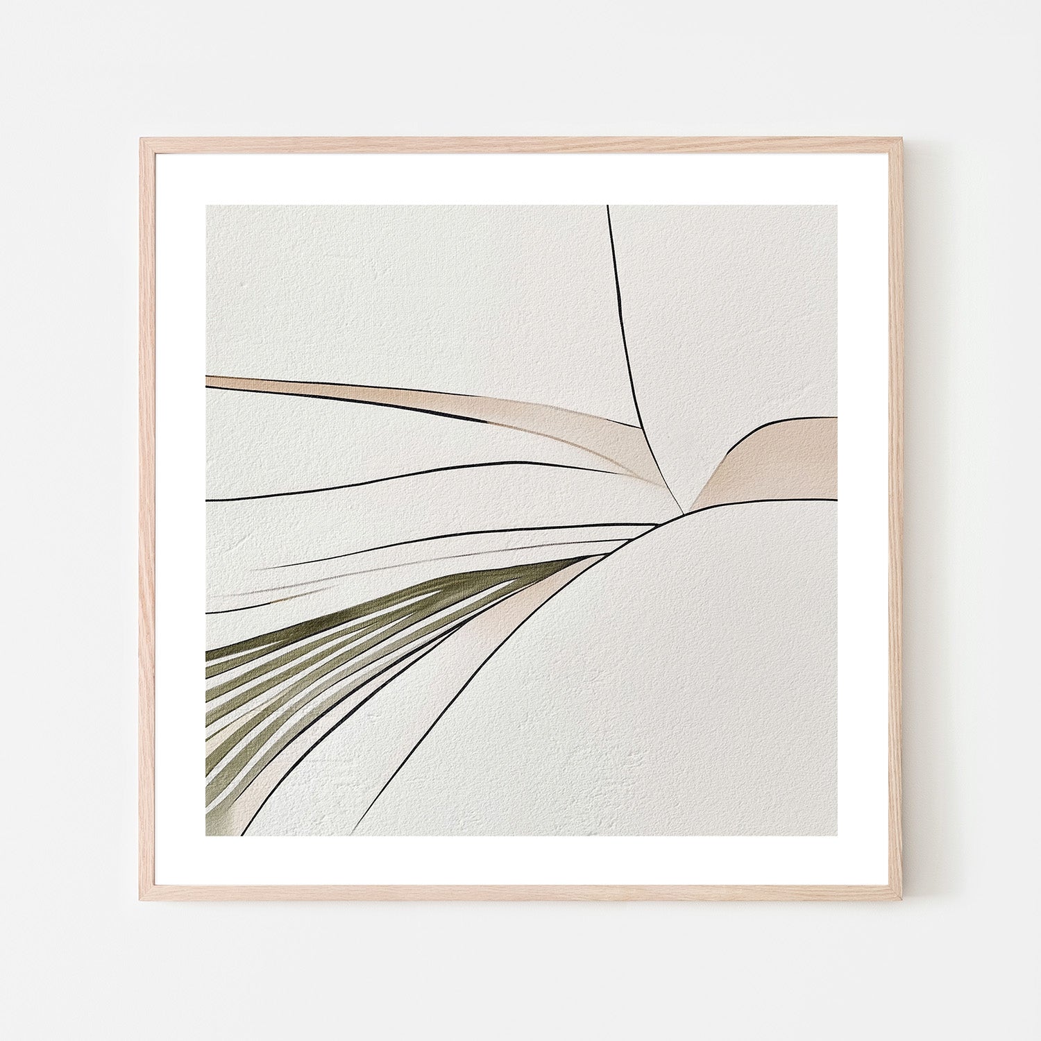 wall-art-print-canvas-poster-framed-Minimal Lines, Style B , By Alma-6