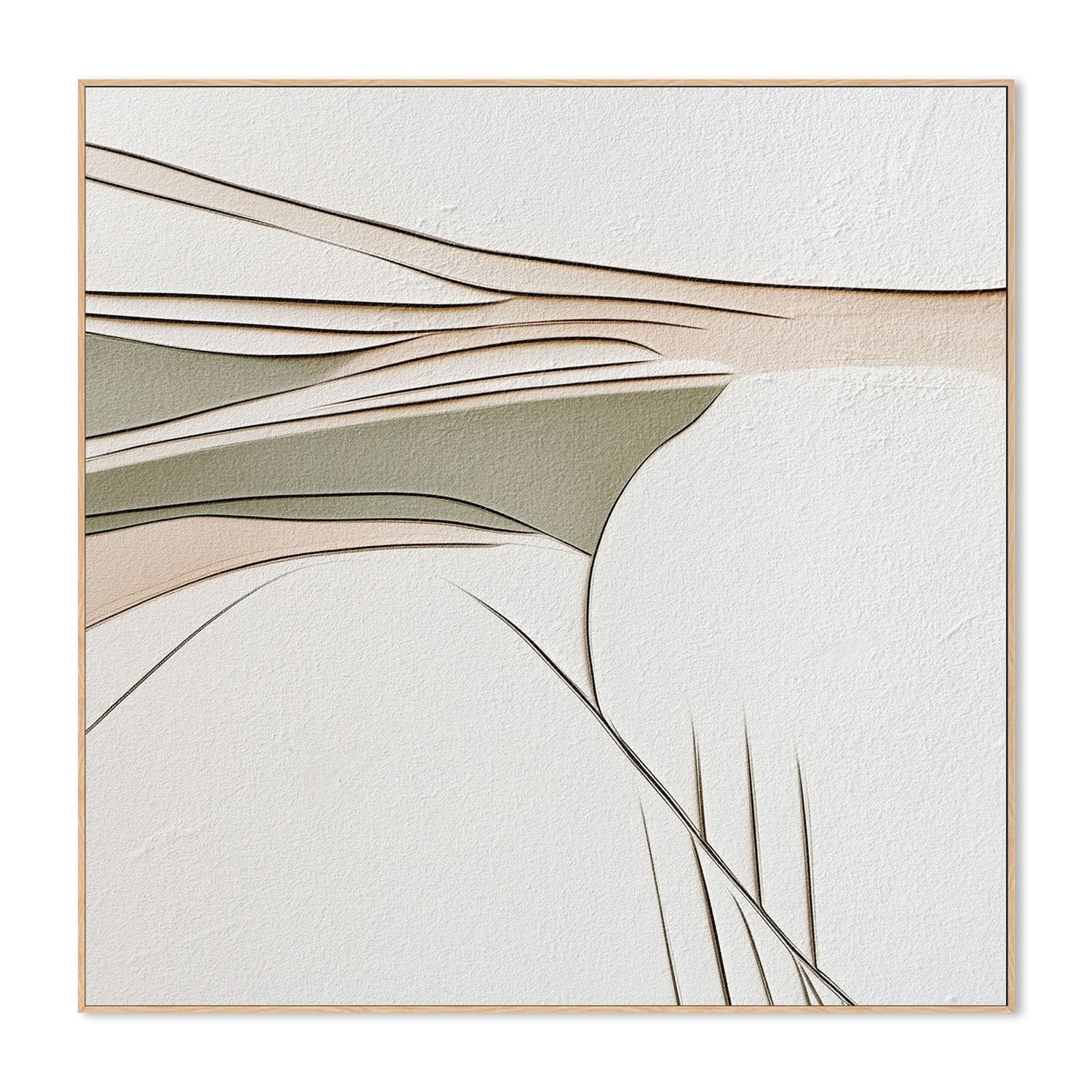 wall-art-print-canvas-poster-framed-Minimal Lines, Style C , By Alma-4