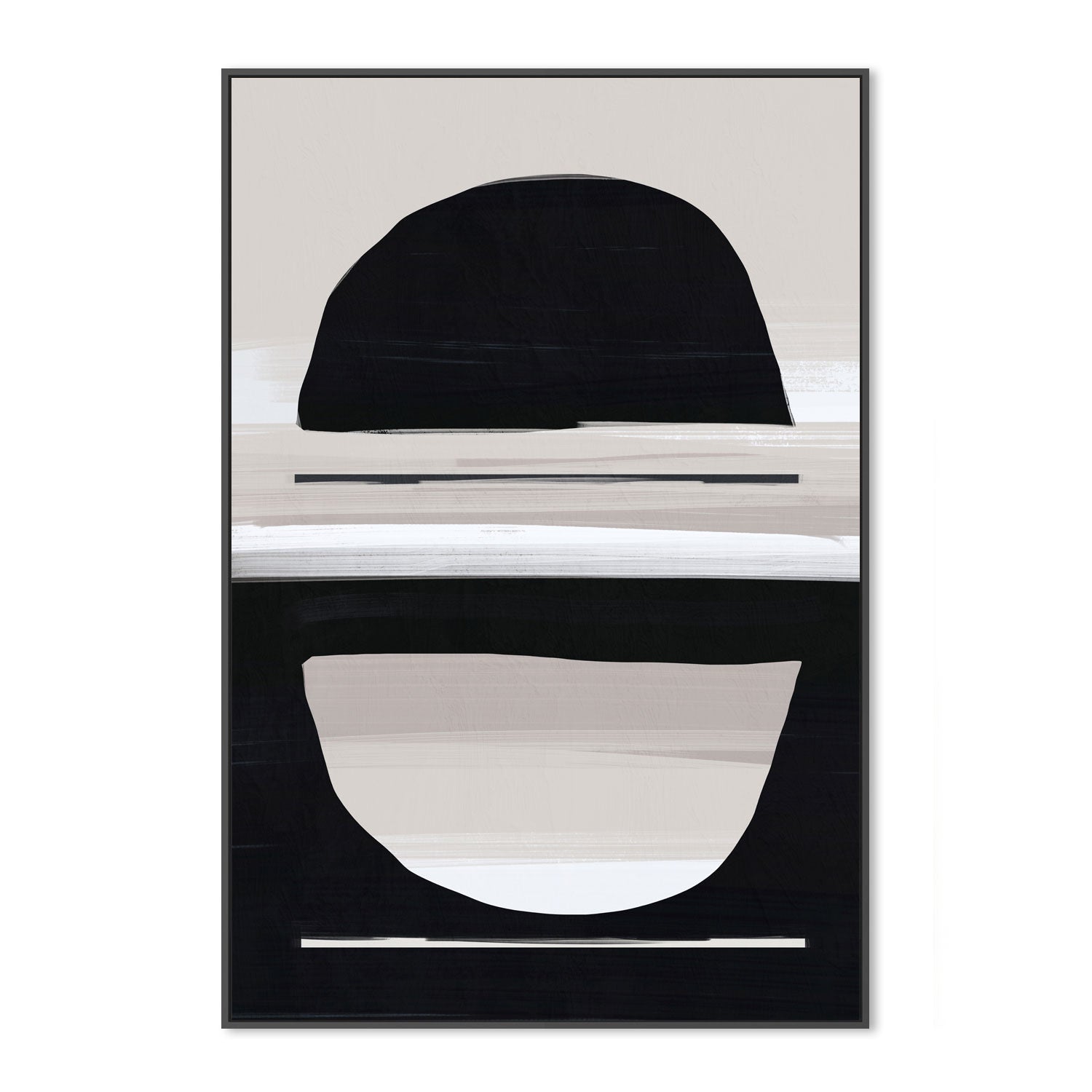 wall-art-print-canvas-poster-framed-Minimal Neutral, Style A , By Nina Blue-3