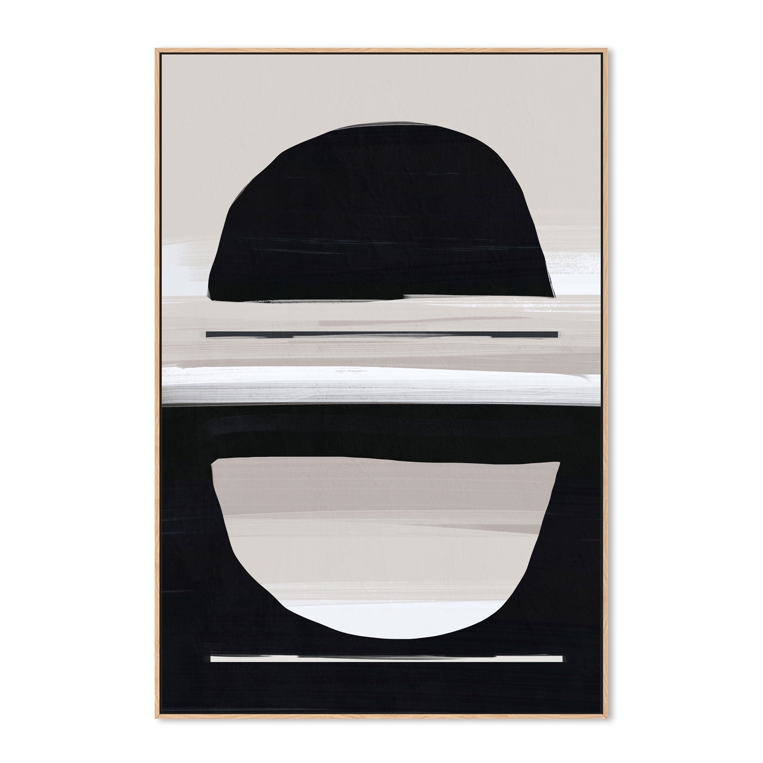 wall-art-print-canvas-poster-framed-Minimal Neutral, Style A , By Nina Blue-4