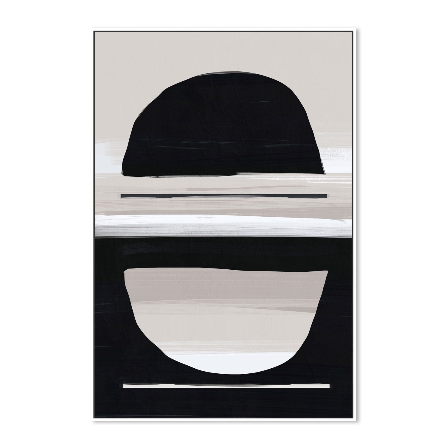 wall-art-print-canvas-poster-framed-Minimal Neutral, Style A , By Nina Blue-5