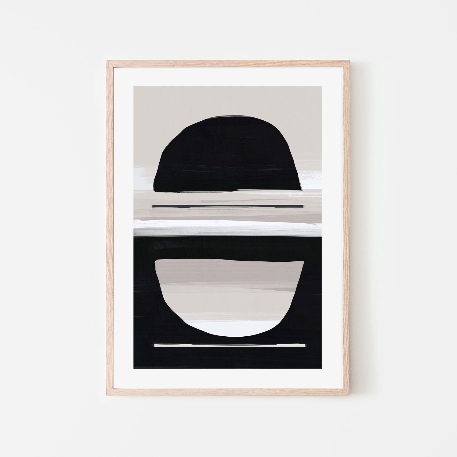 wall-art-print-canvas-poster-framed-Minimal Neutral, Style A , By Nina Blue-6