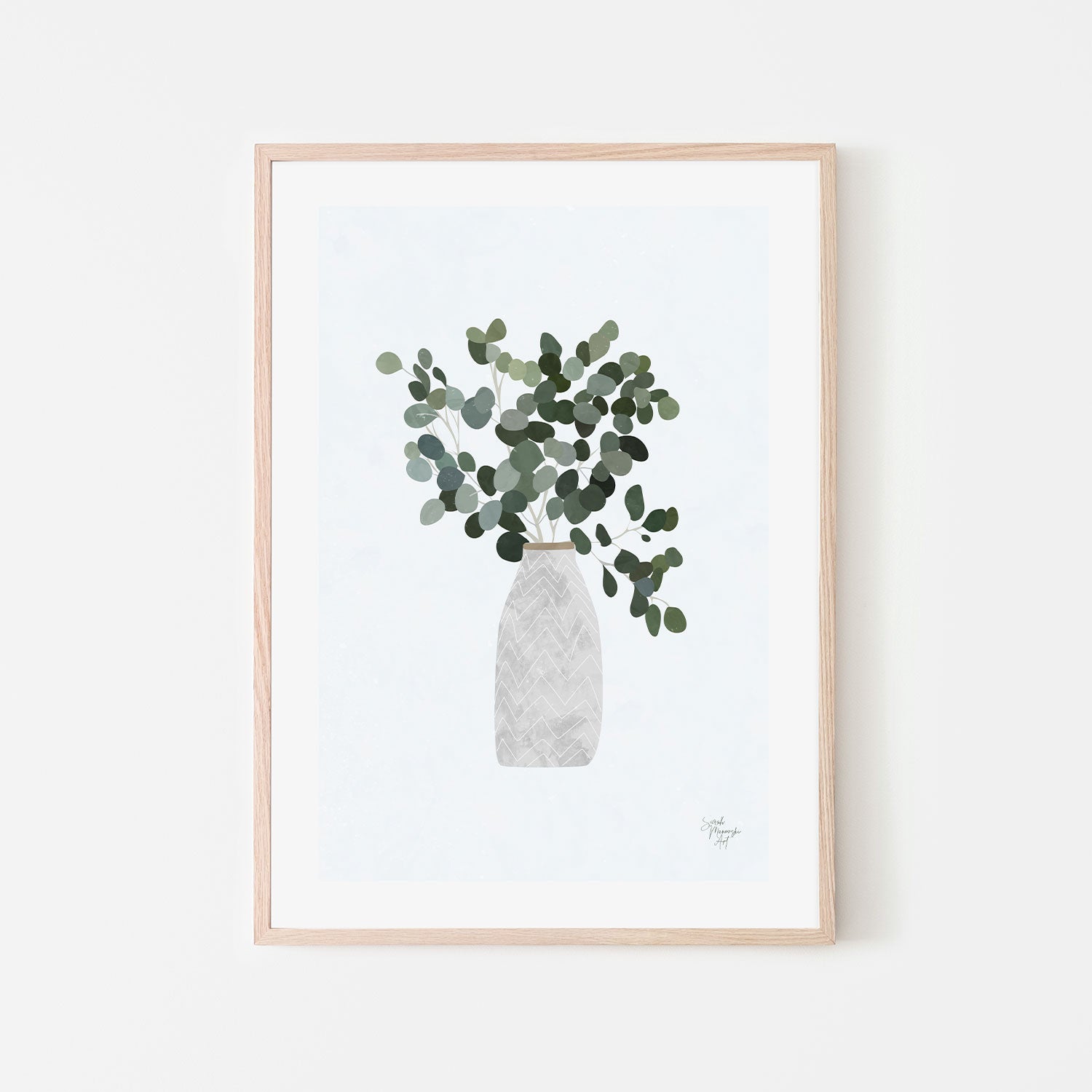 wall-art-print-canvas-poster-framed-Minimal Pot Plant , By Sarah Manovski-GIOIA-WALL-ART