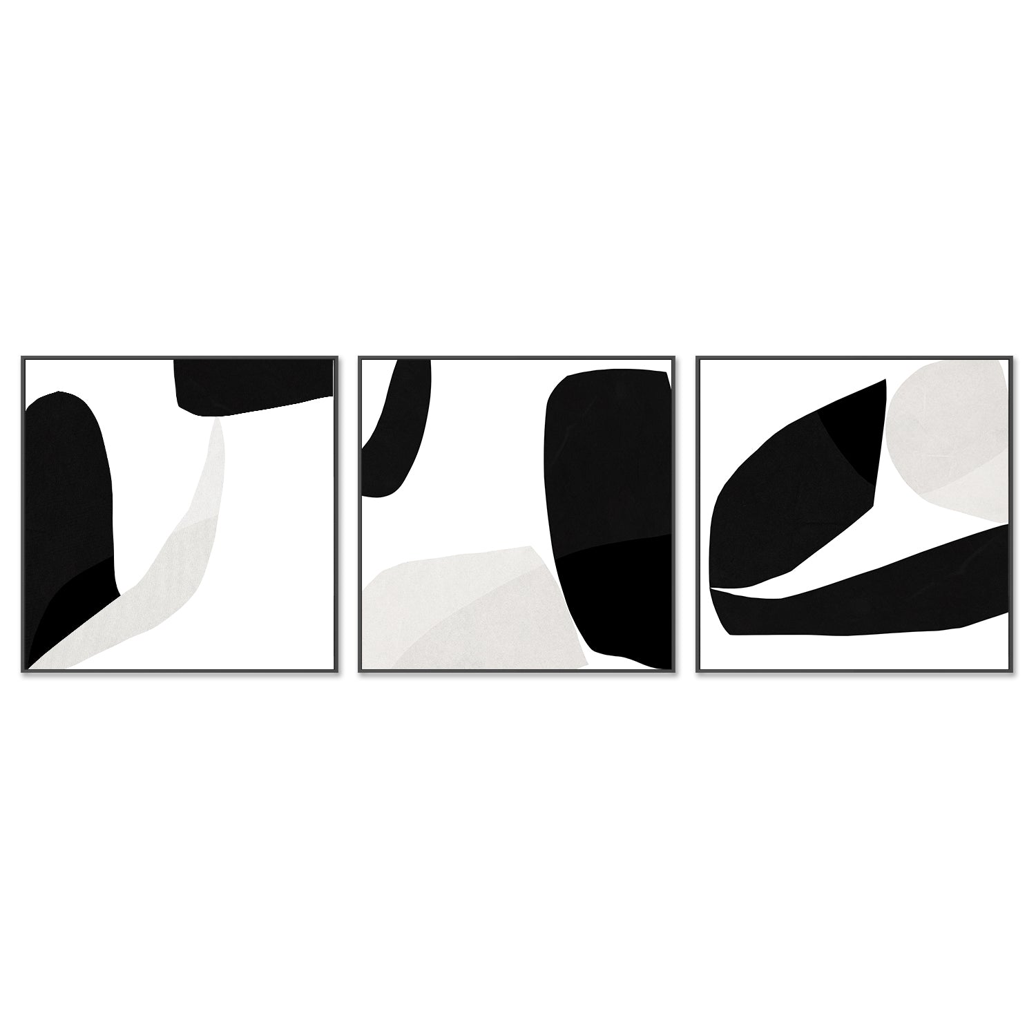 wall-art-print-canvas-poster-framed-Minimal, Set Of 3-3