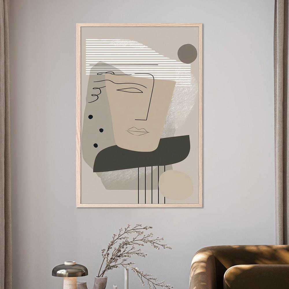 wall-art-print-canvas-poster-framed-Minimalist Abstract Face-7