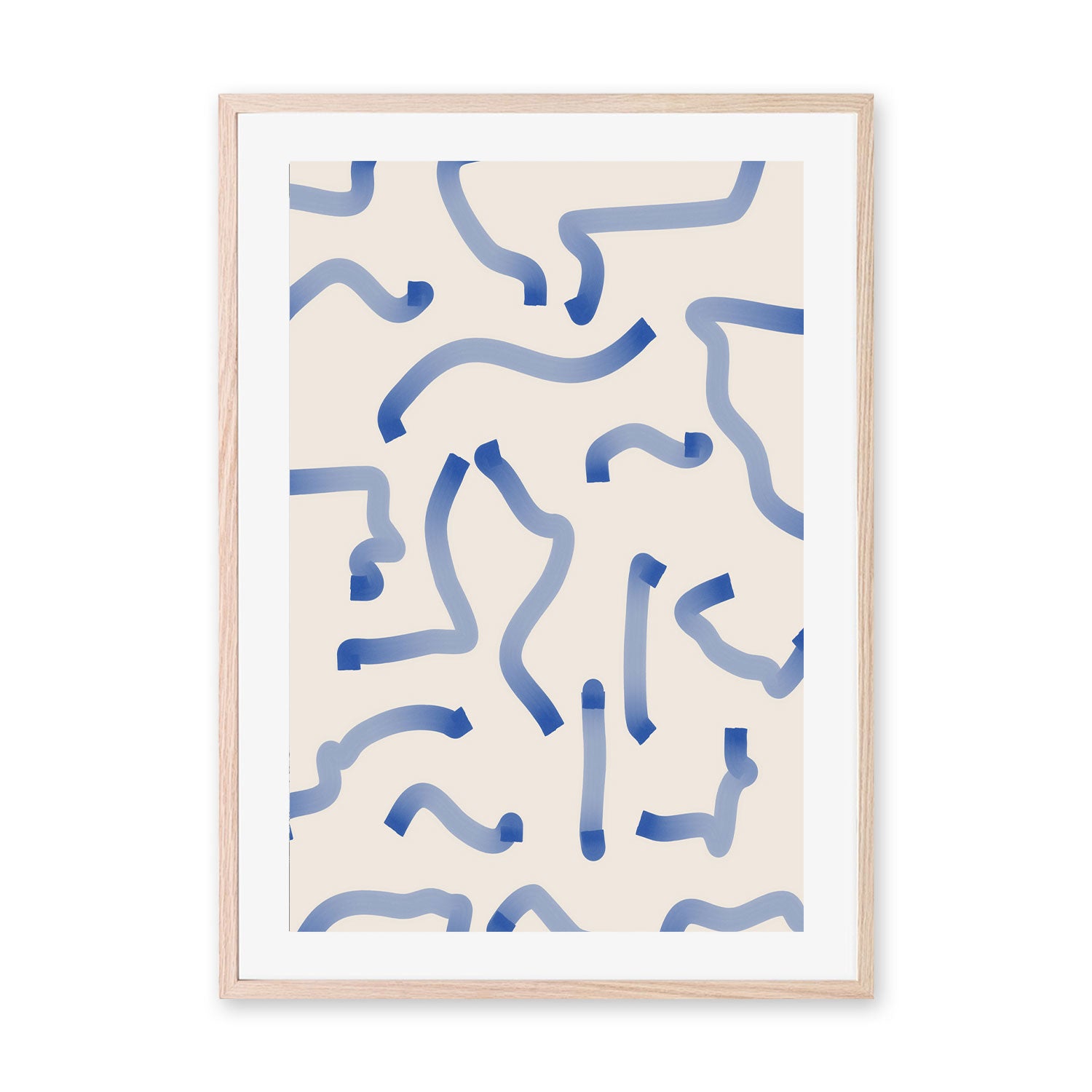 wall-art-print-canvas-poster-framed-Minimalist Waves , By Elena Ristova-GIOIA-WALL-ART