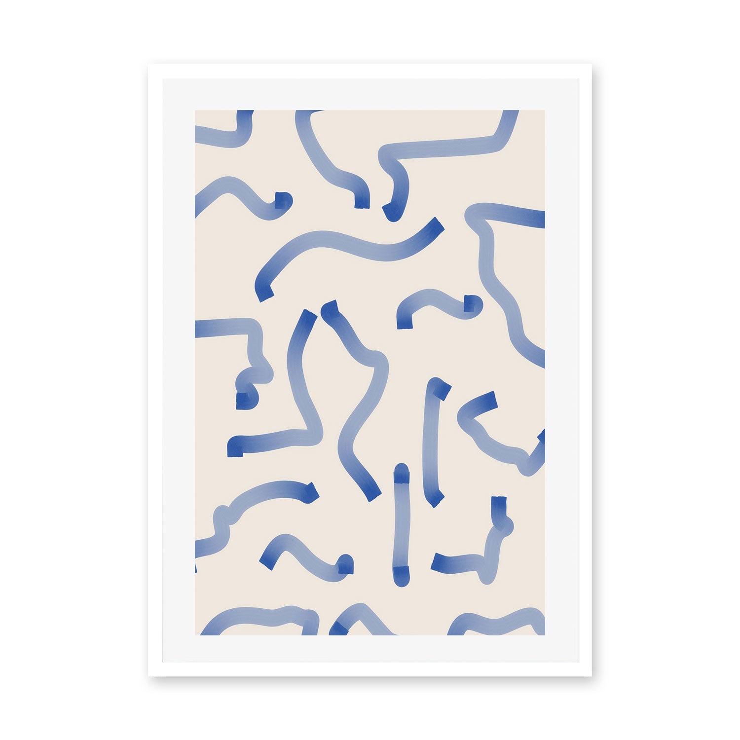 wall-art-print-canvas-poster-framed-Minimalist Waves , By Elena Ristova-GIOIA-WALL-ART