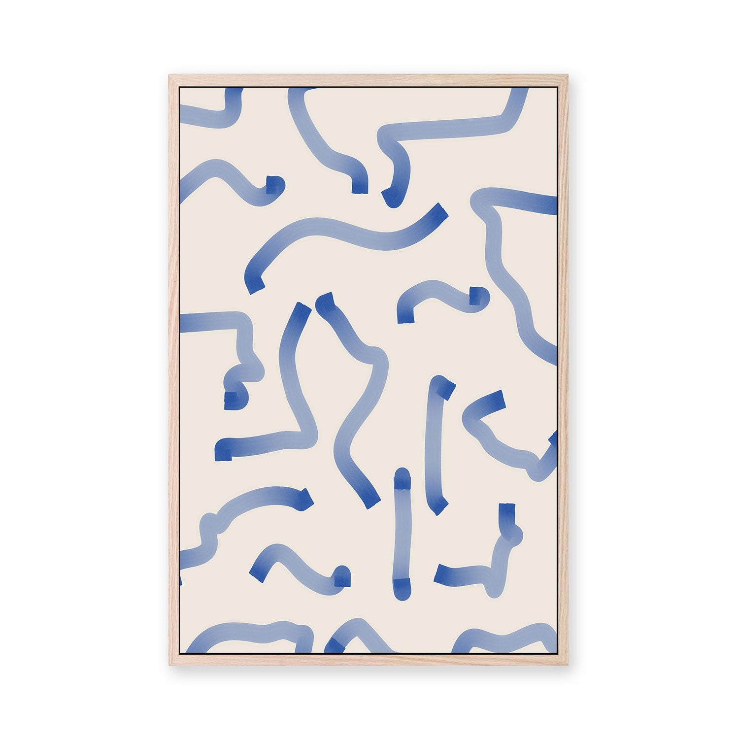 wall-art-print-canvas-poster-framed-Minimalist Waves , By Elena Ristova-GIOIA-WALL-ART