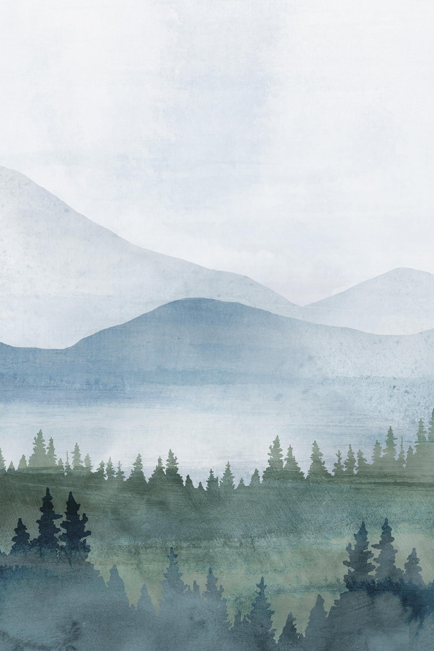 wall-art-print-canvas-poster-framed-Misty Retreat, Style B-1