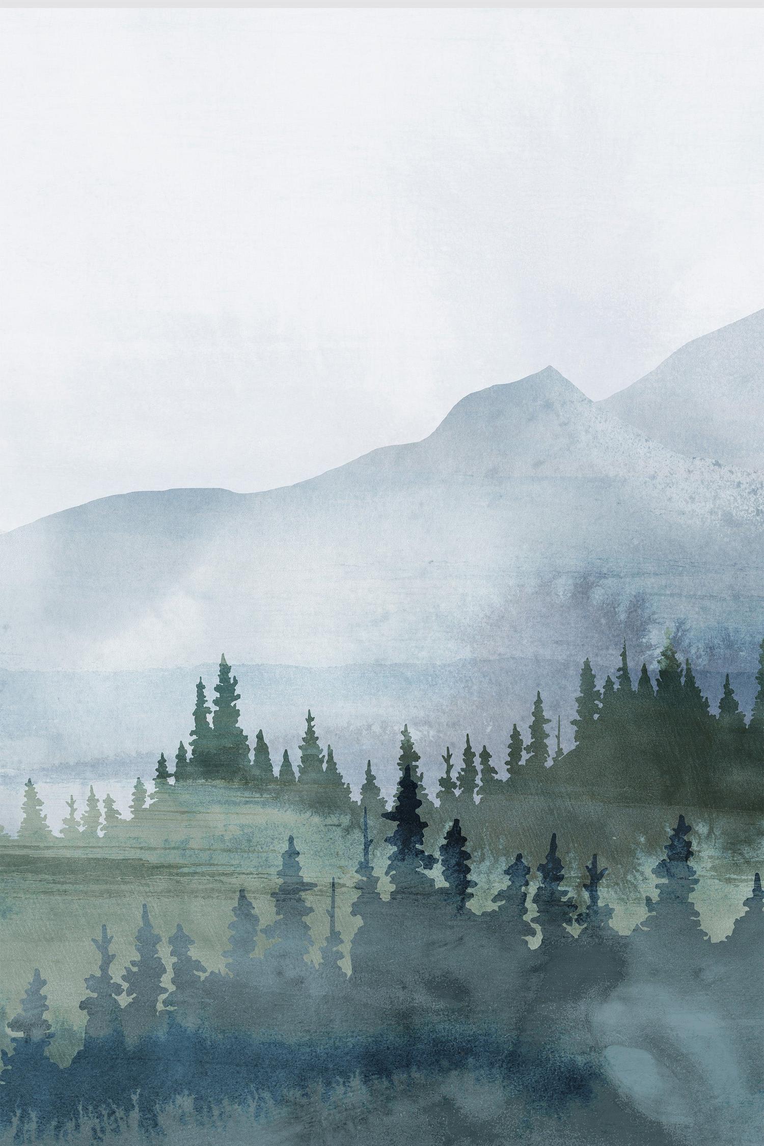 wall-art-print-canvas-poster-framed-Misty Retreat, Style C-1