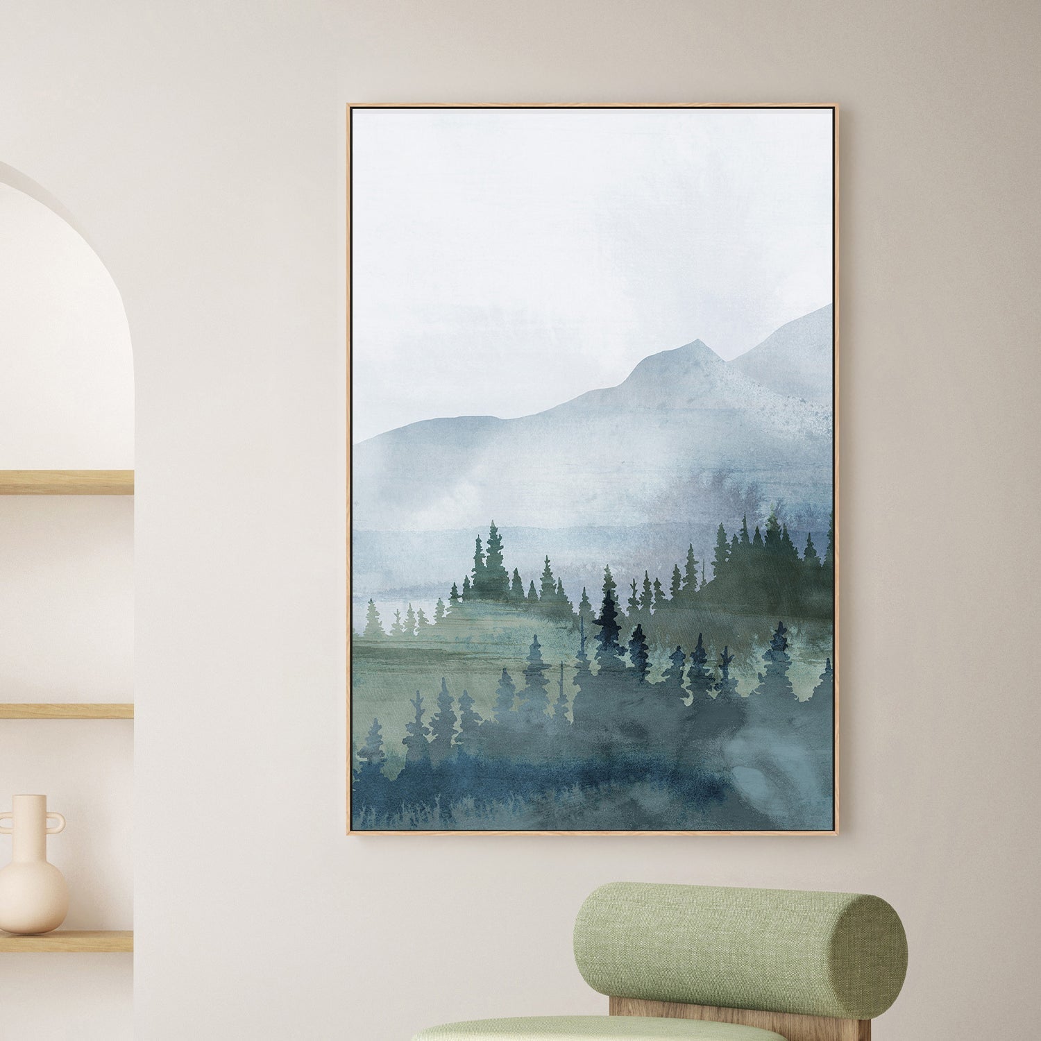 wall-art-print-canvas-poster-framed-Misty Retreat, Style C-2