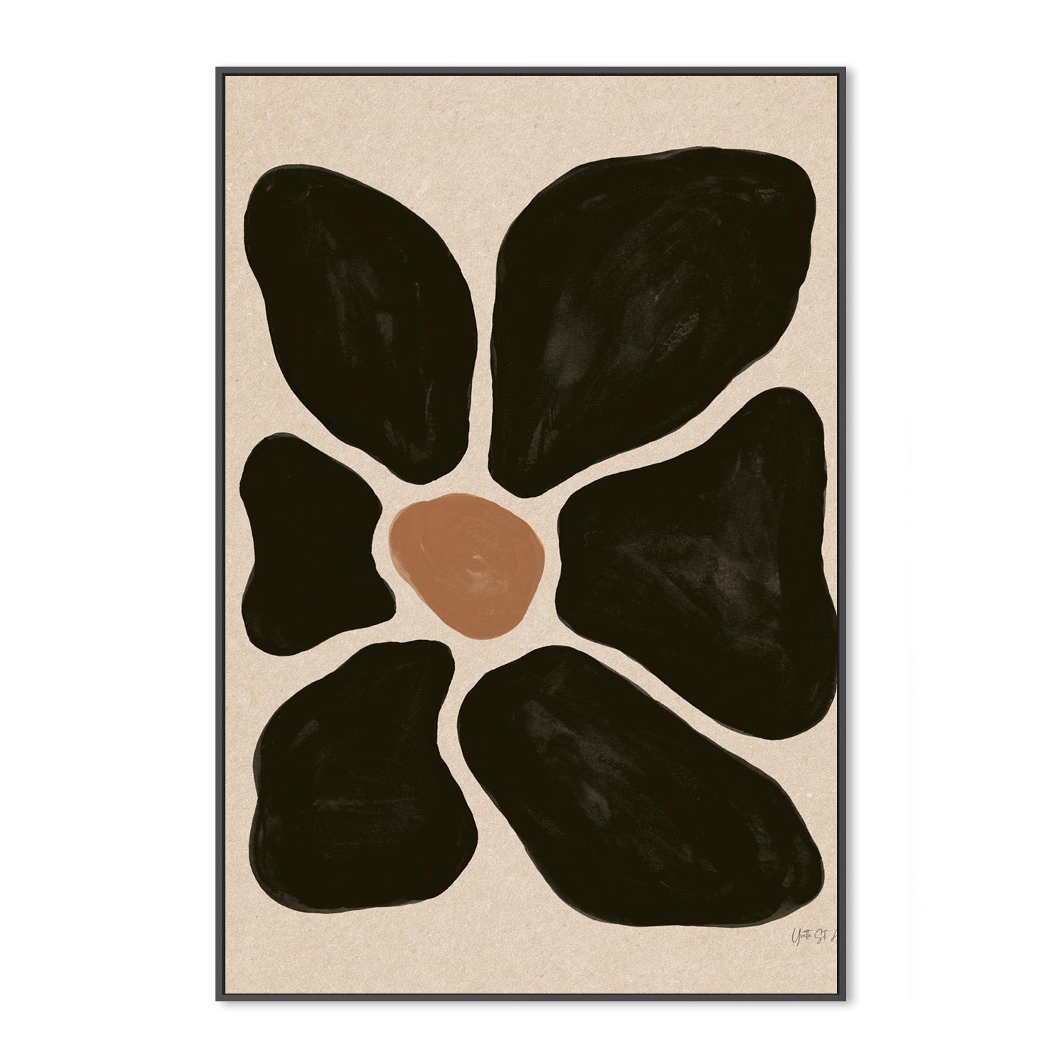 wall-art-print-canvas-poster-framed-Mod Floral, Style A-3