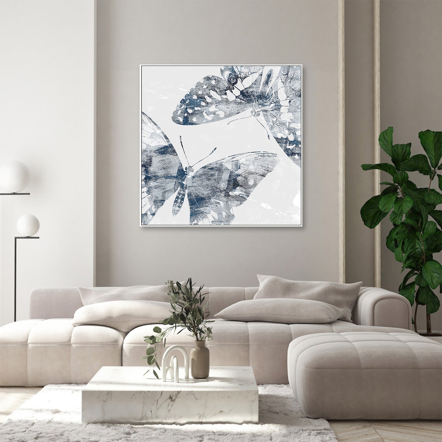 wall-art-print-canvas-poster-framed-Modern Butterflies, Style C-9