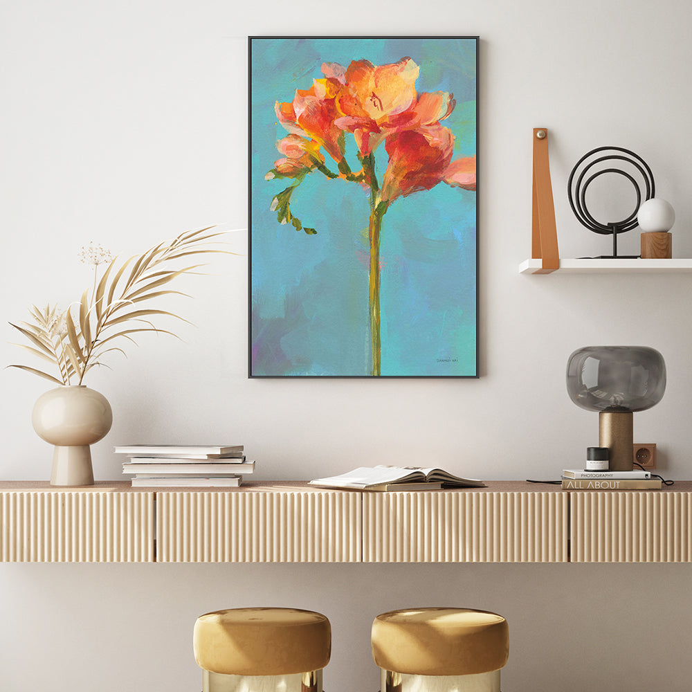 wall-art-print-canvas-poster-framed-Modern Floral, Style B-by-Danhui Nai-Gioia Wall Art