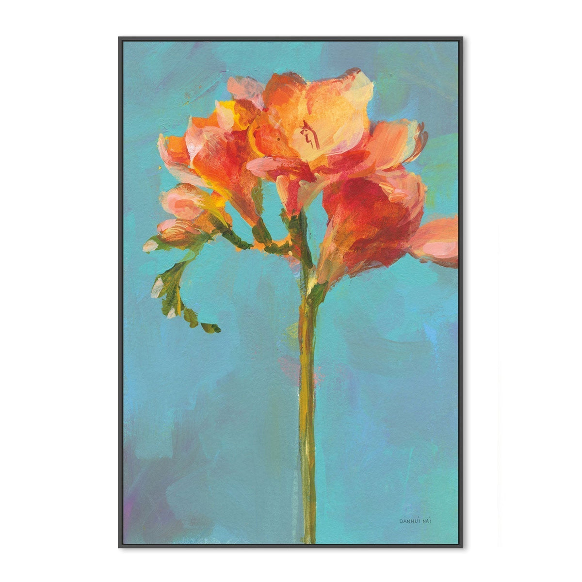 wall-art-print-canvas-poster-framed-Modern Floral, Style B-by-Danhui Nai-Gioia Wall Art