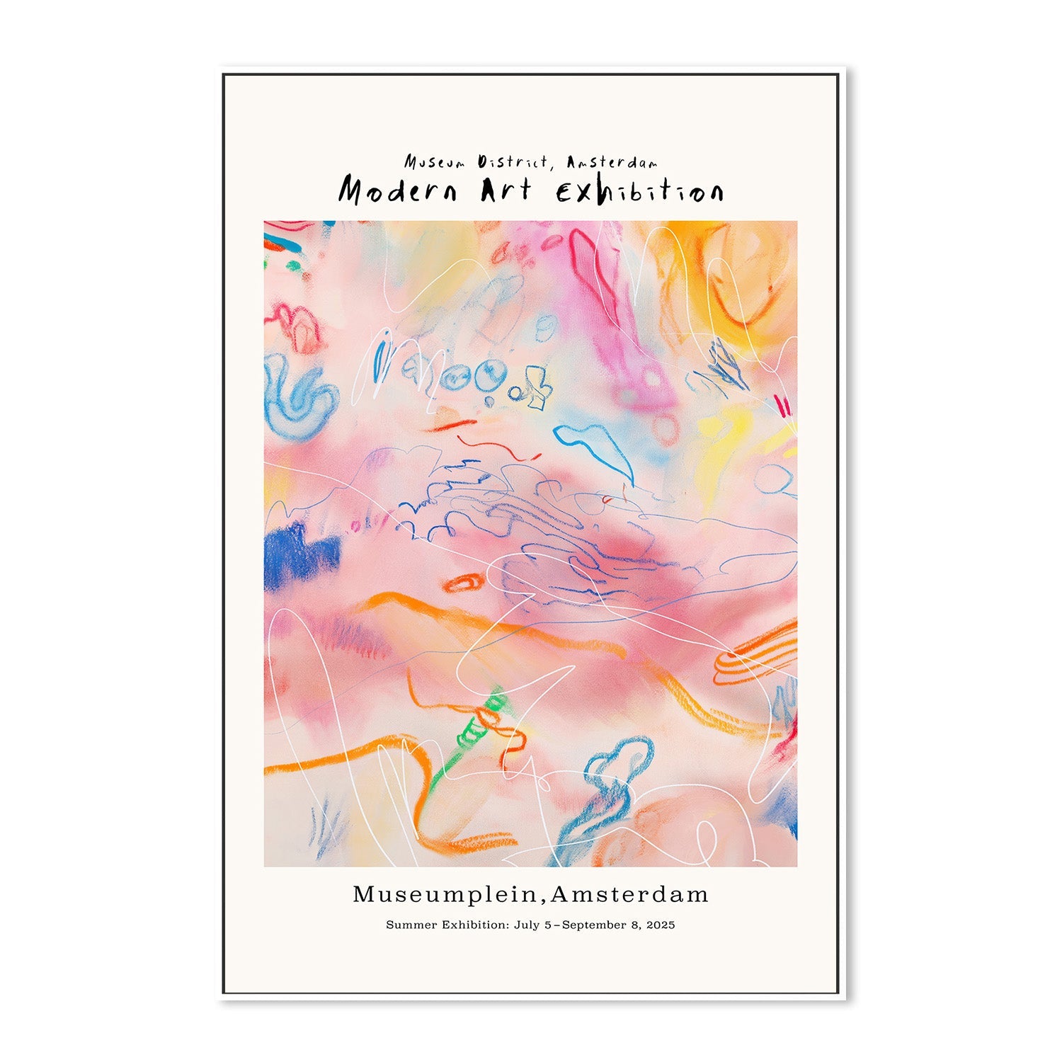 wall-art-print-canvas-poster-framed-Modernartgallery (pinkabstract)-5