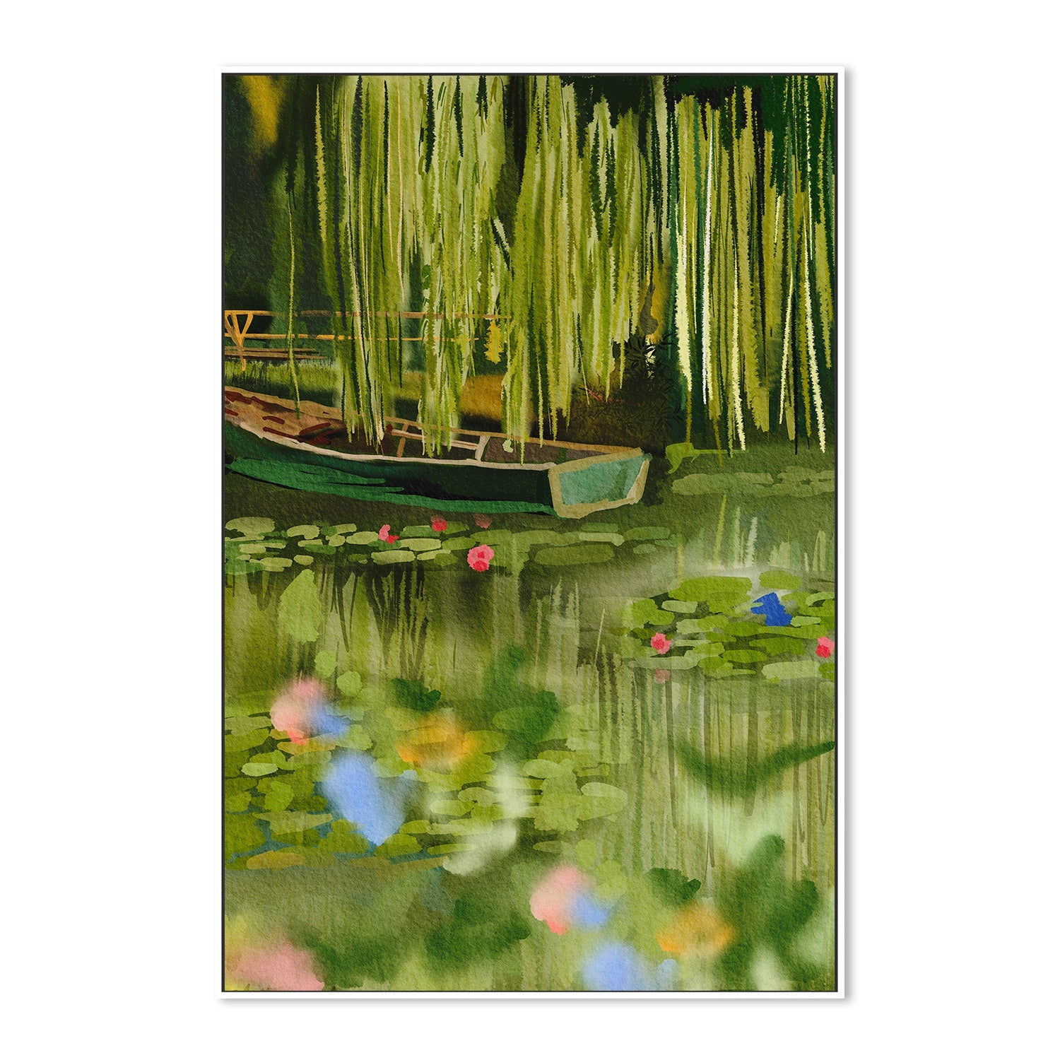 wall-art-print-canvas-poster-framed-Monet Lake-5