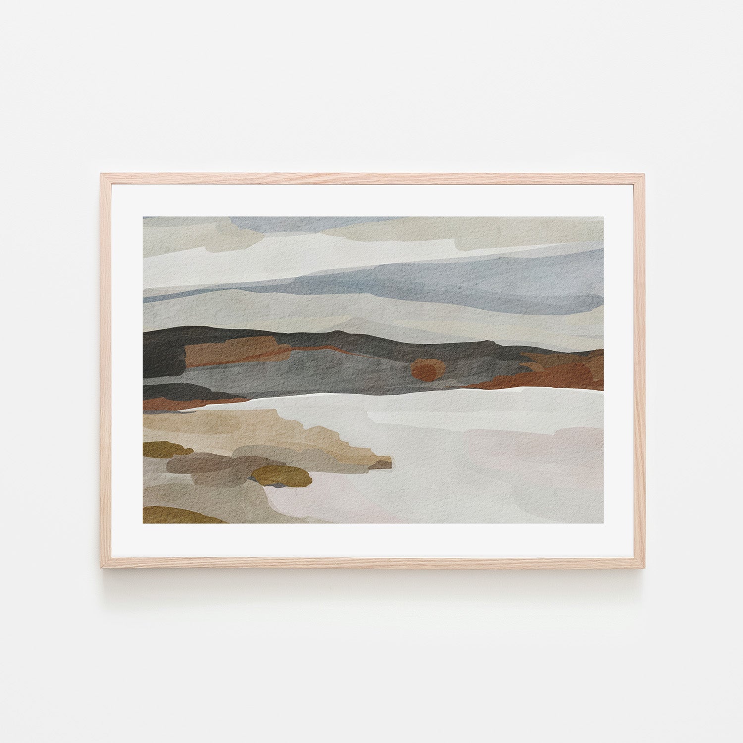 wall-art-print-canvas-poster-framed-Monochrome Abstract Landscape , By Nikita Jariwala-6