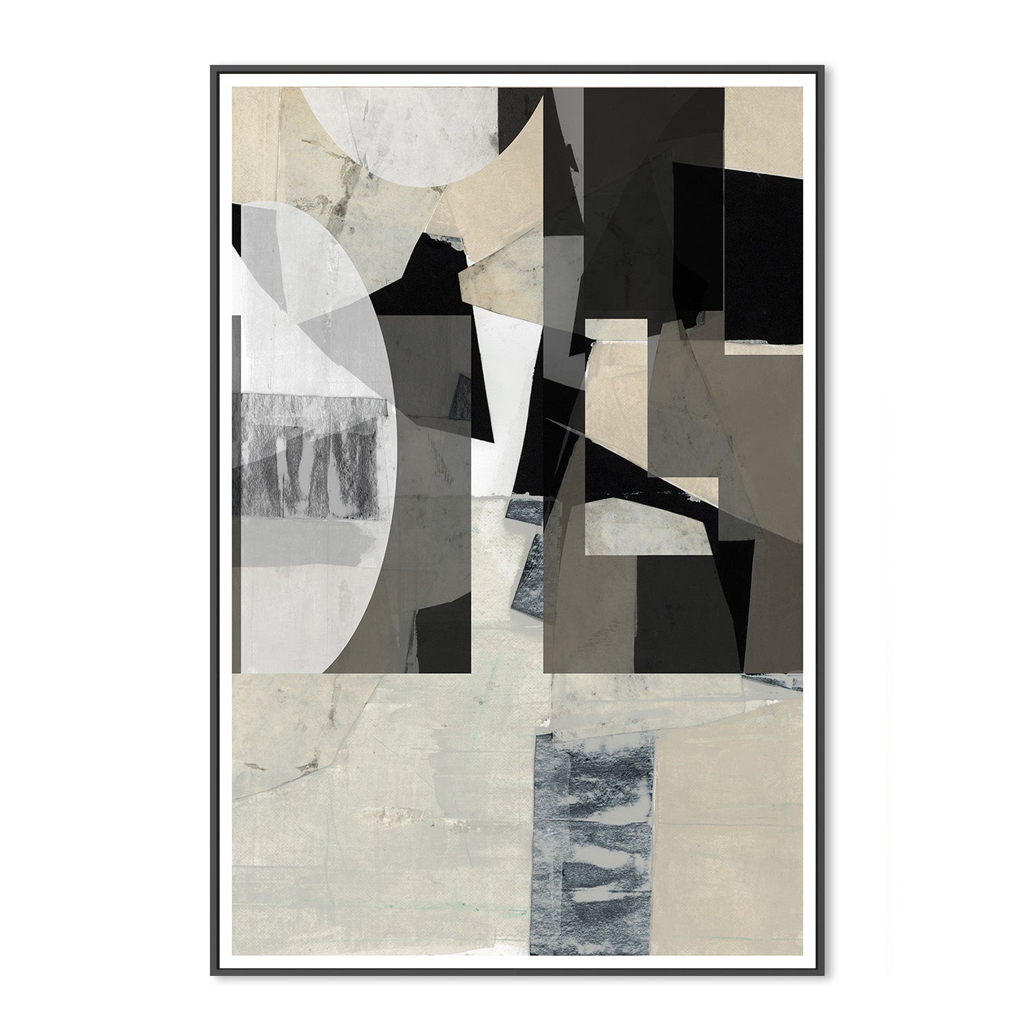 wall-art-print-canvas-poster-framed-Monochrome Composition, Style B-3
