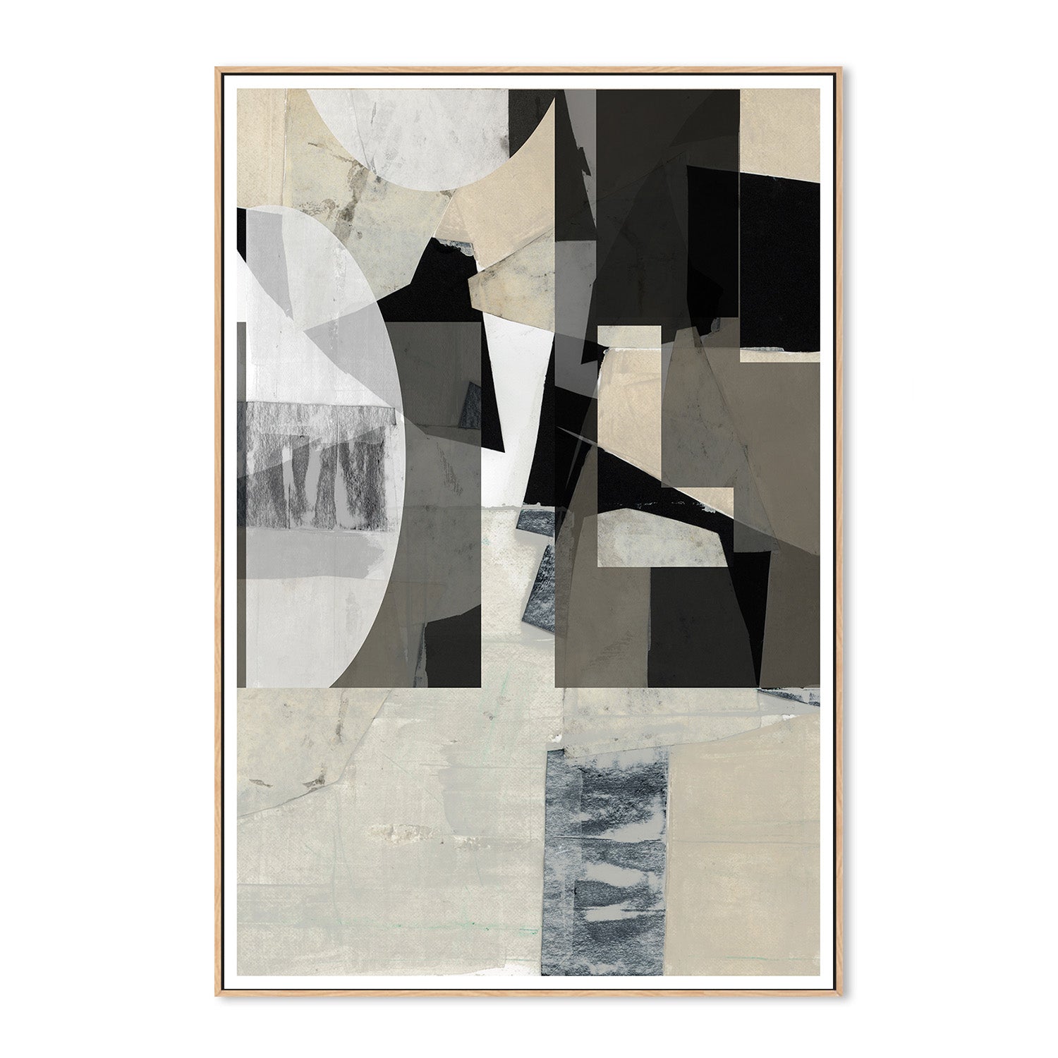 wall-art-print-canvas-poster-framed-Monochrome Composition, Style B-4