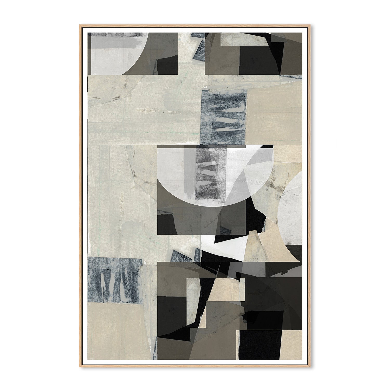 wall-art-print-canvas-poster-framed-Monochrome Composition, Style C-4