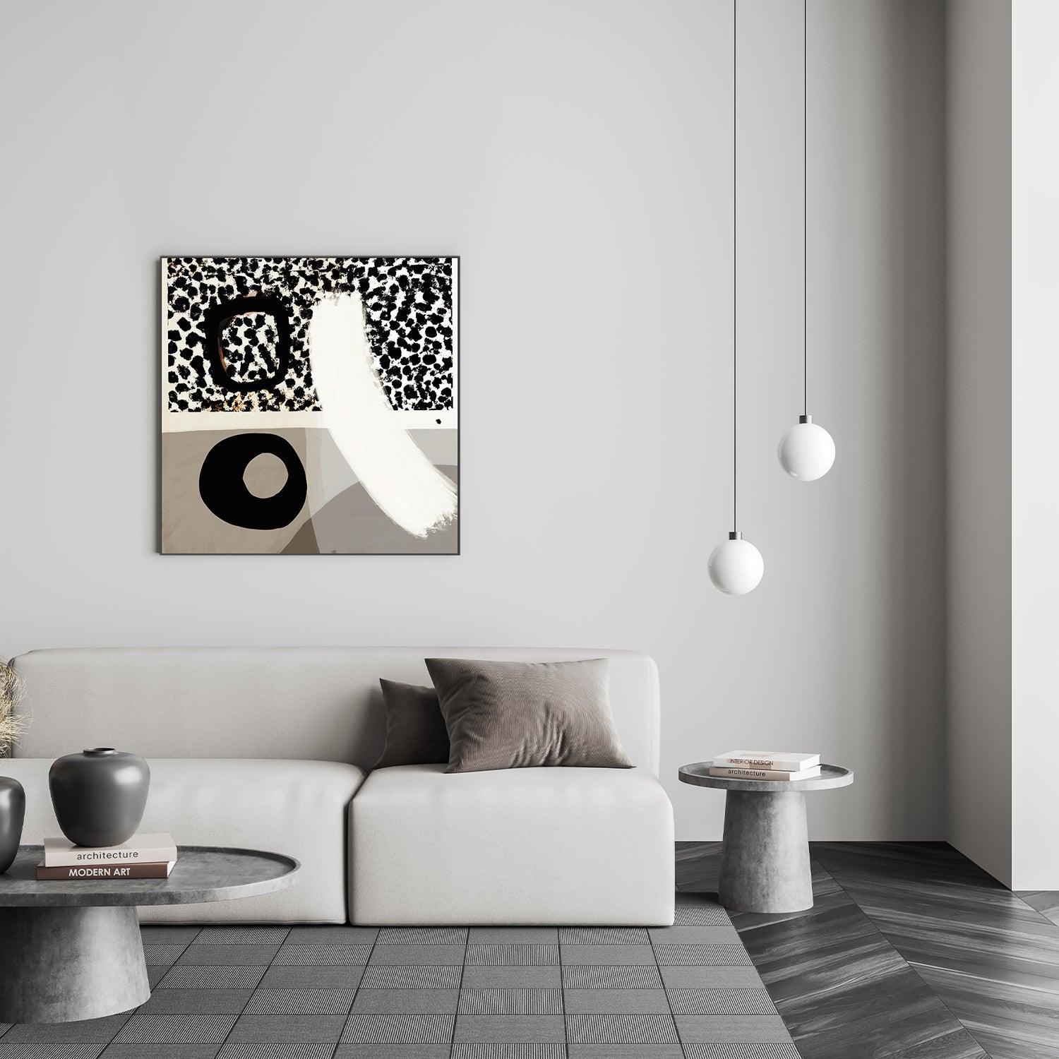 wall-art-print-canvas-poster-framed-Monochrome Mystique , By Rohan Sharma-7