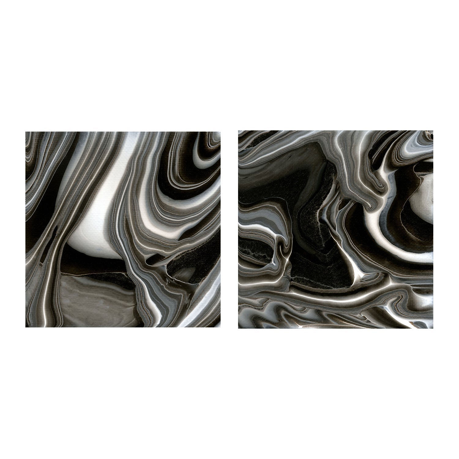 wall-art-print-canvas-poster-framed-Monochrome , Style A & B, Set Of 2, By Cathy Anderson , By Cathy Anderson-1
