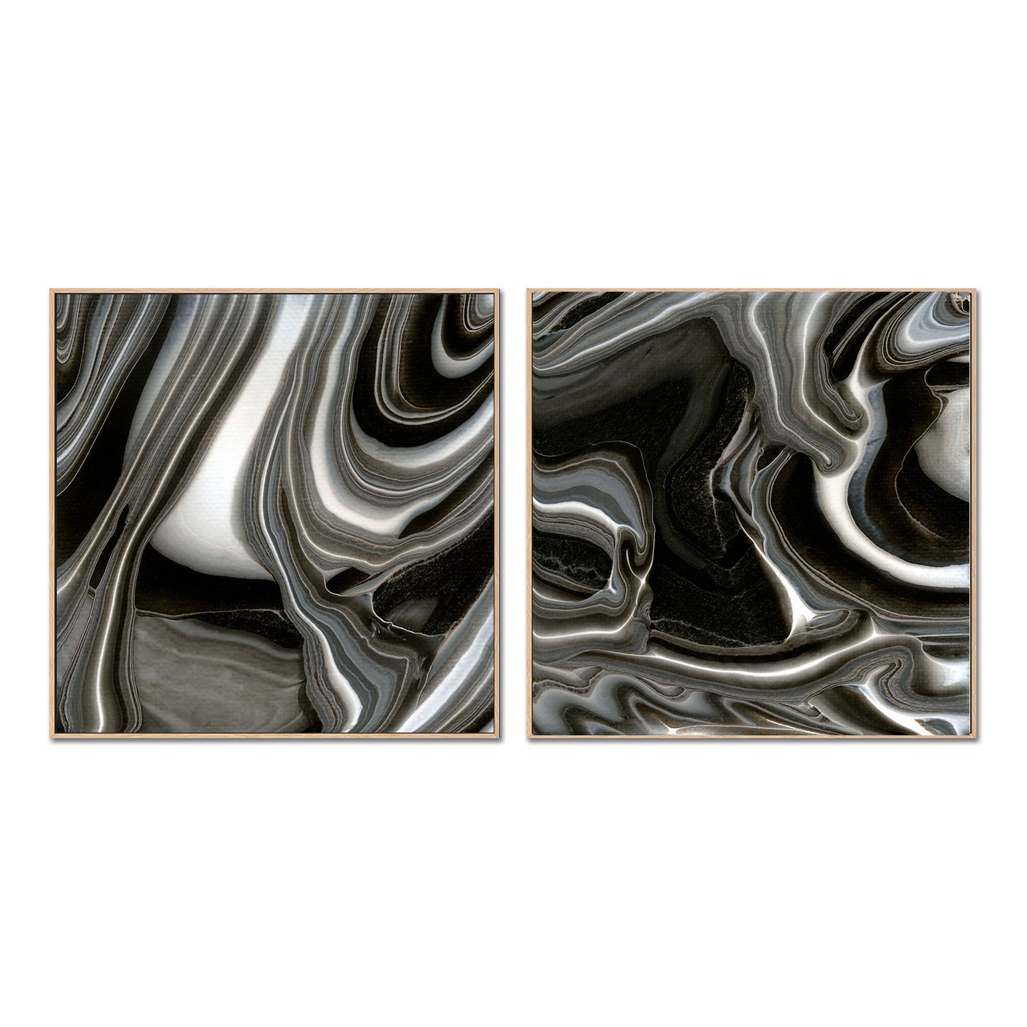wall-art-print-canvas-poster-framed-Monochrome , Style A & B, Set Of 2, By Cathy Anderson , By Cathy Anderson-4