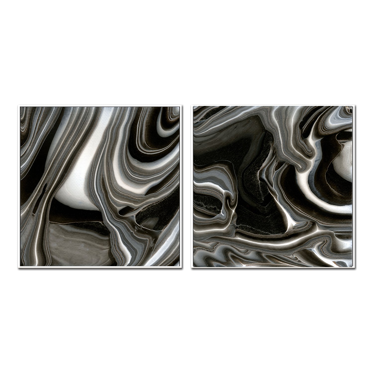 wall-art-print-canvas-poster-framed-Monochrome , Style A & B, Set Of 2, By Cathy Anderson , By Cathy Anderson-5