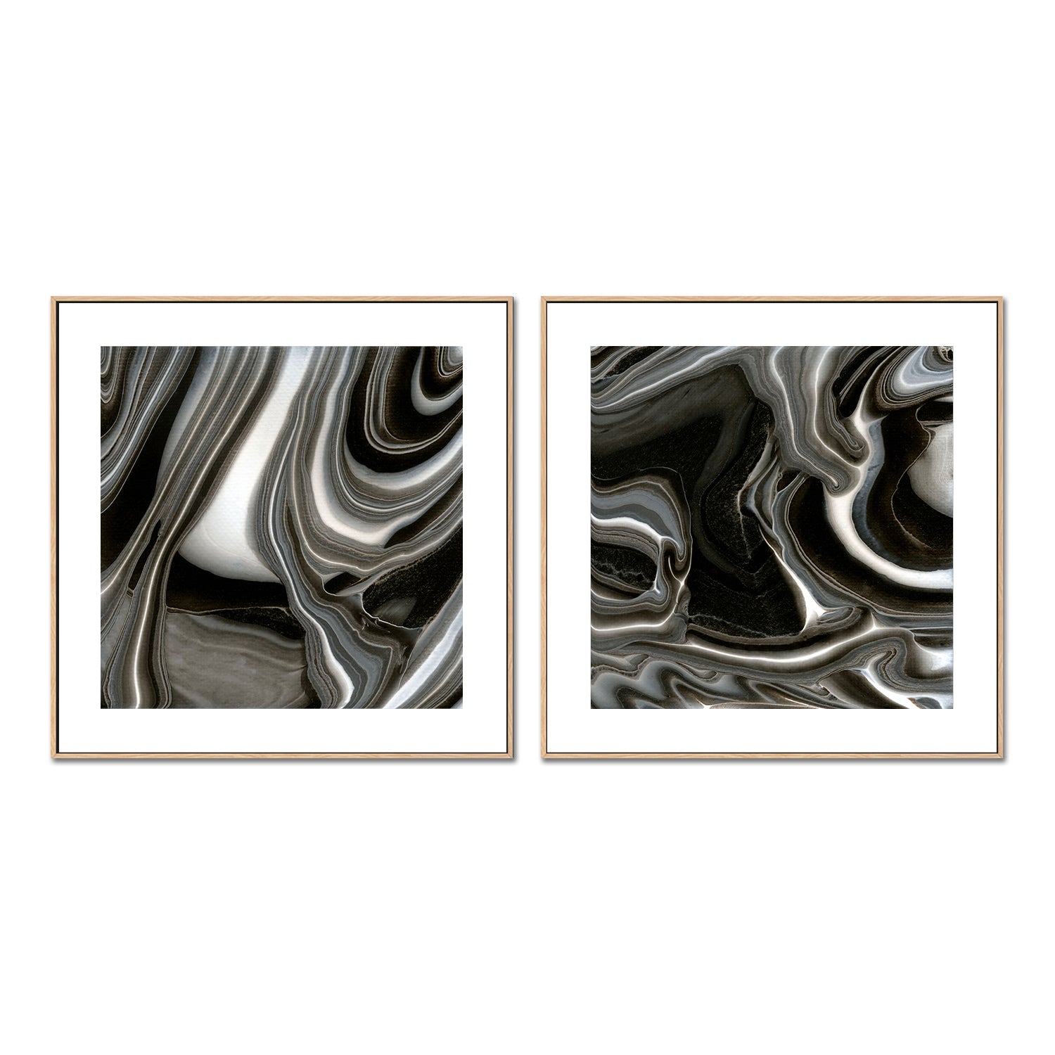 wall-art-print-canvas-poster-framed-Monochrome , Style A & B, Set Of 2, By Cathy Anderson , By Cathy Anderson-6