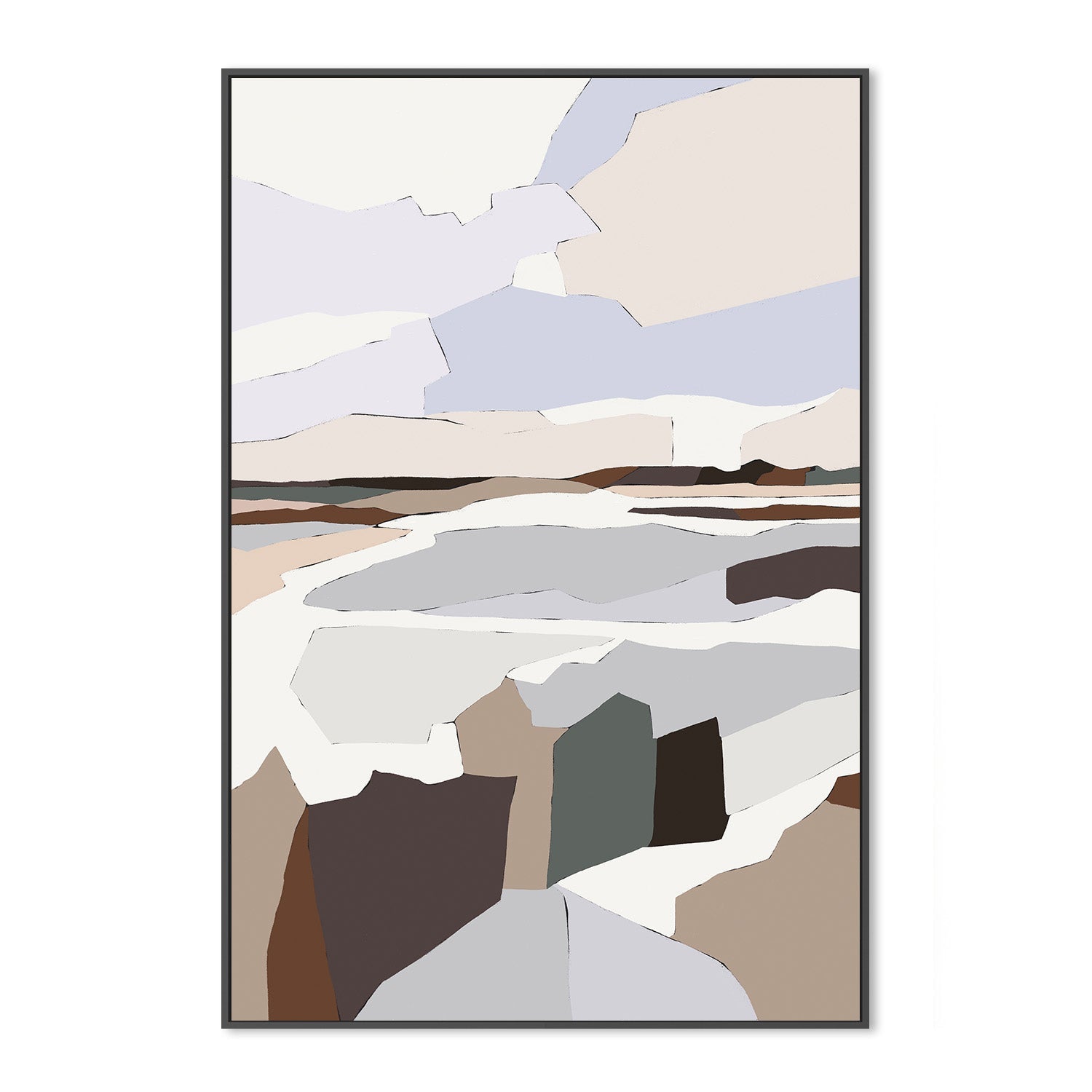 wall-art-print-canvas-poster-framed-Monocrome View , By Nikita Jariwala-3