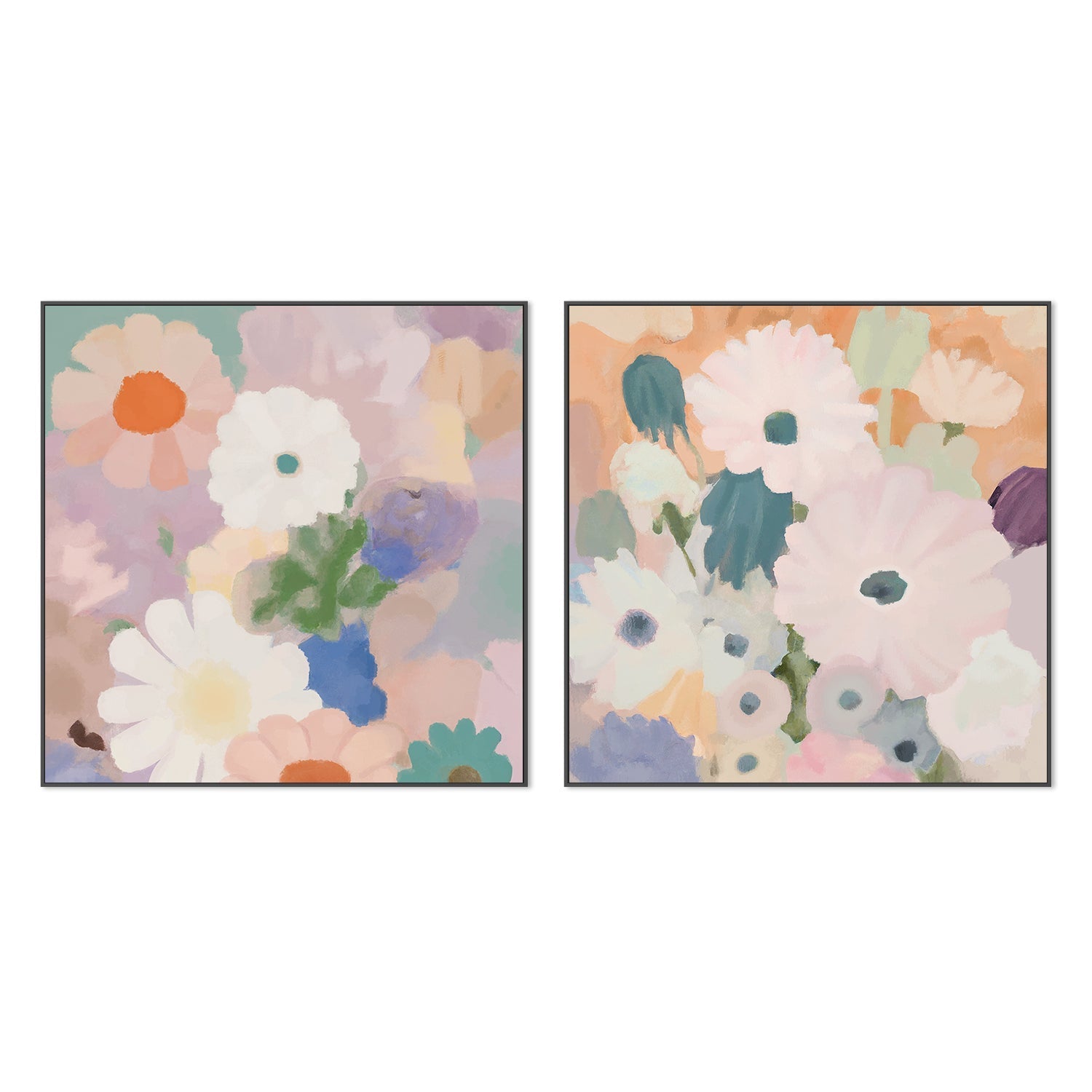 wall-art-print-canvas-poster-framed-Montecarlo Bouquet, Montecarlo Garden, Set Of 2 , By Stacey Williams-3