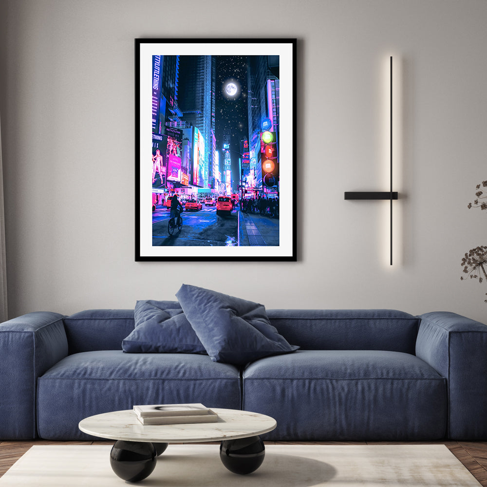 wall-art-print-canvas-poster-framed-Moon City, By Petra Takkar-GIOIA-WALL-ART