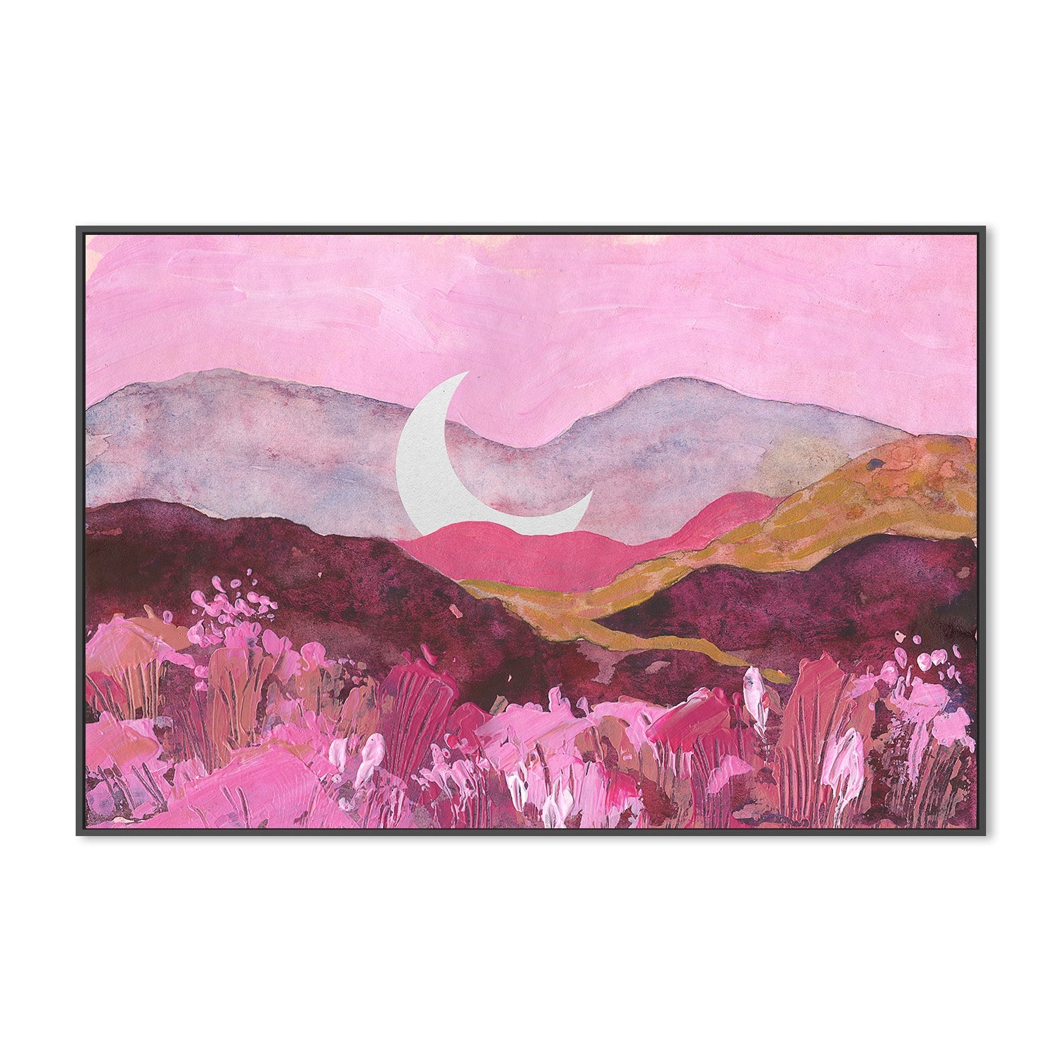wall-art-print-canvas-poster-framed-Moon Cradle Among the Hills-3
